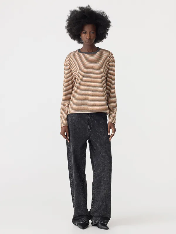 Vintage Stripe Heritage Long Sleeve T-Shirt sold by Bassike