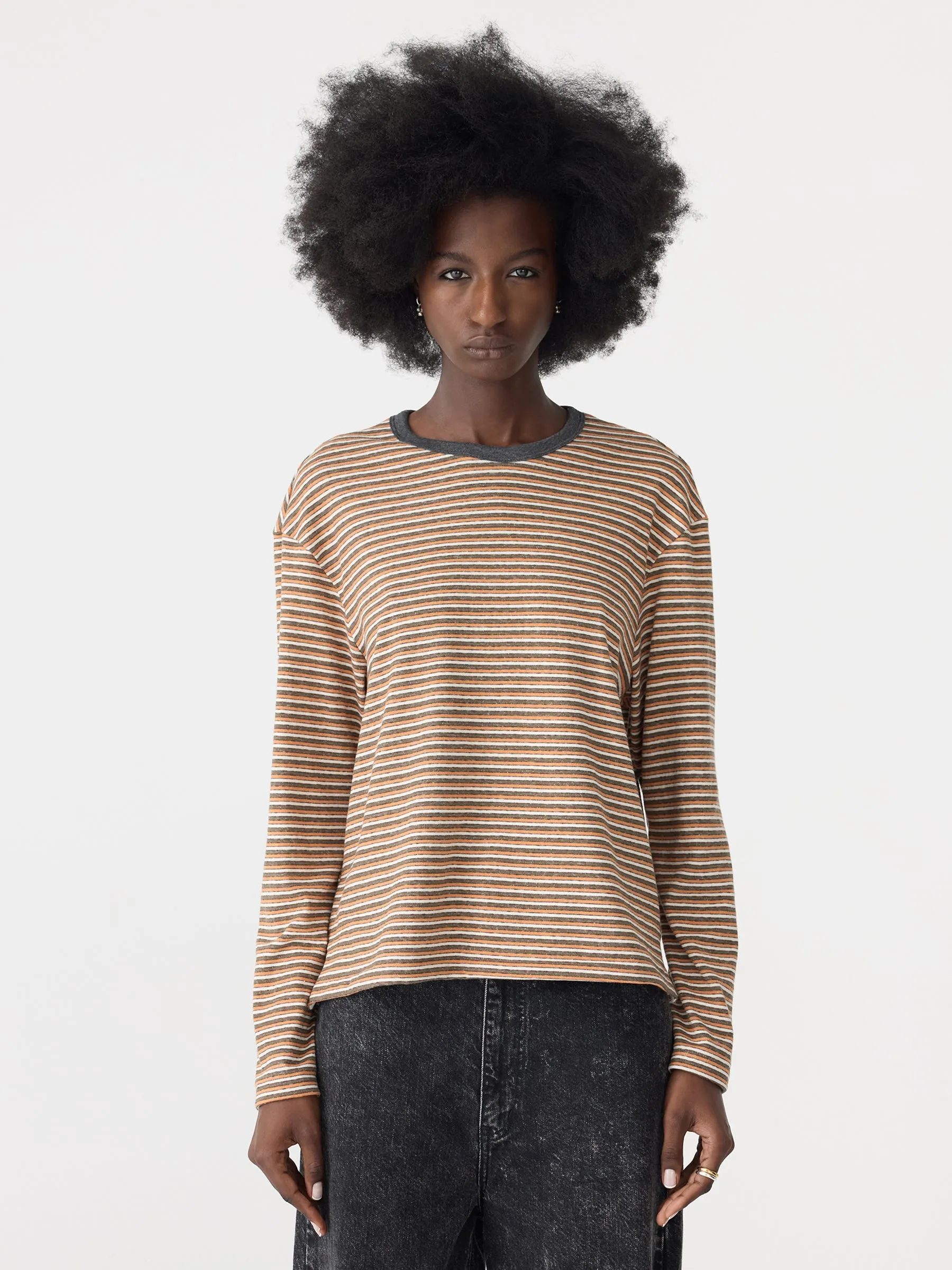 Vintage Stripe Heritage Long Sleeve T-Shirt sold by Bassike product image thumbnail 2