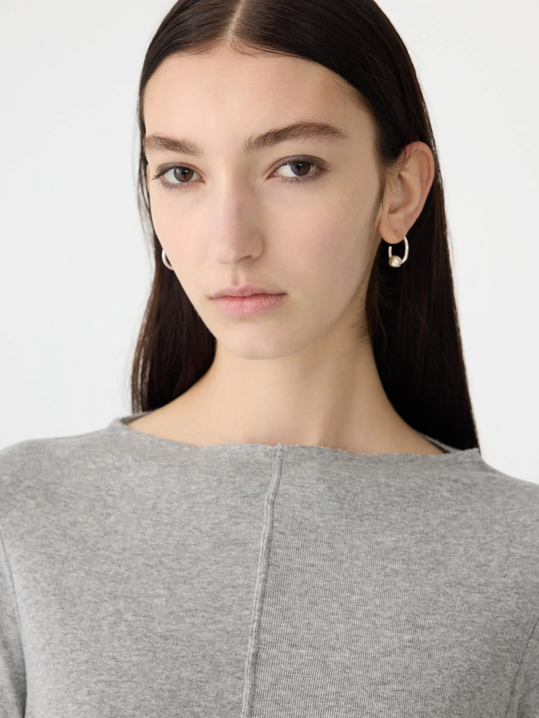 Front Seam Rib Long Sleeve T-Shirt sold by Bassike product image thumbnail 3