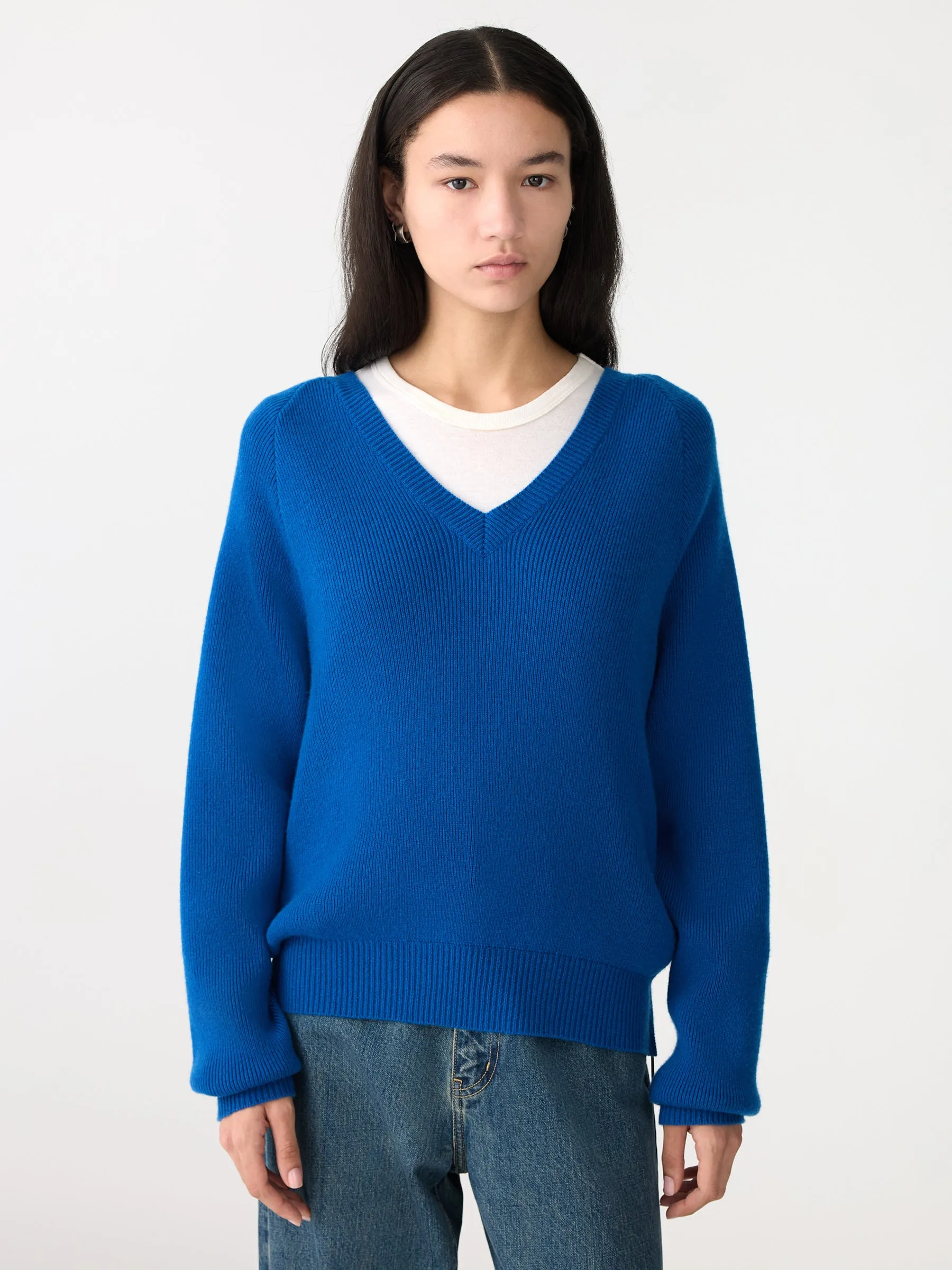 Zip Detail V Neck Knit sold by Bassike product image thumbnail 2