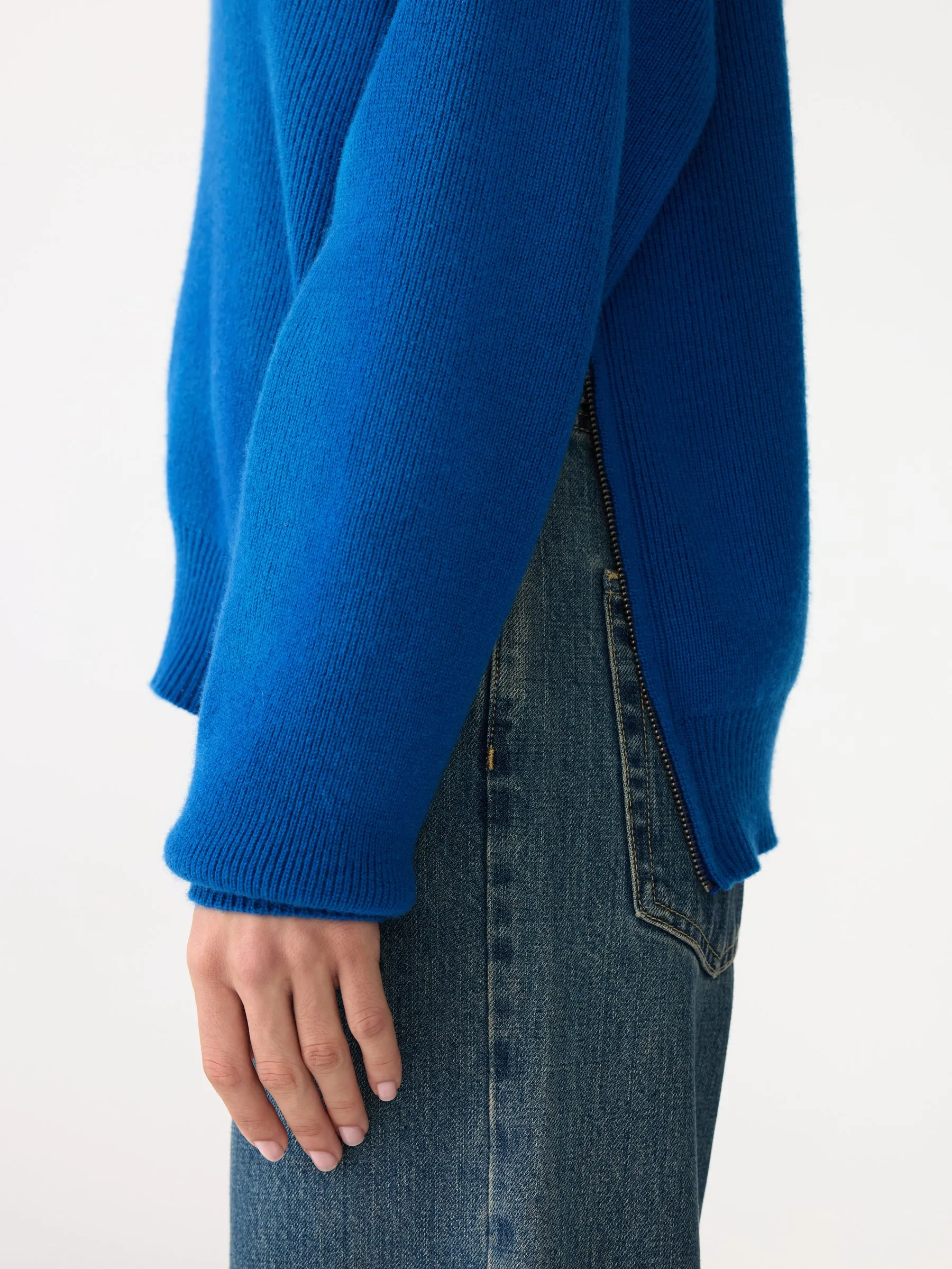 Zip Detail V Neck Knit sold by Bassike product image thumbnail 3