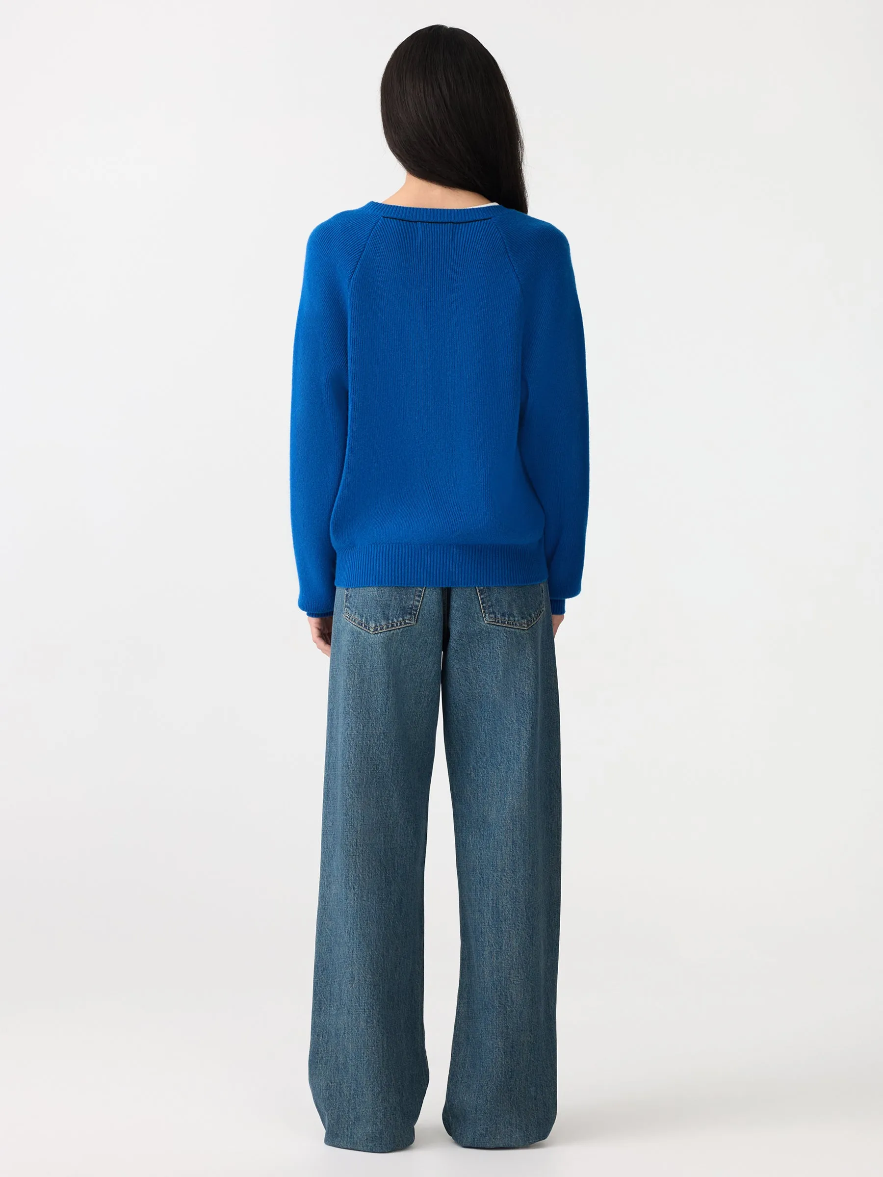 Zip Detail V Neck Knit sold by Bassike product image thumbnail 4