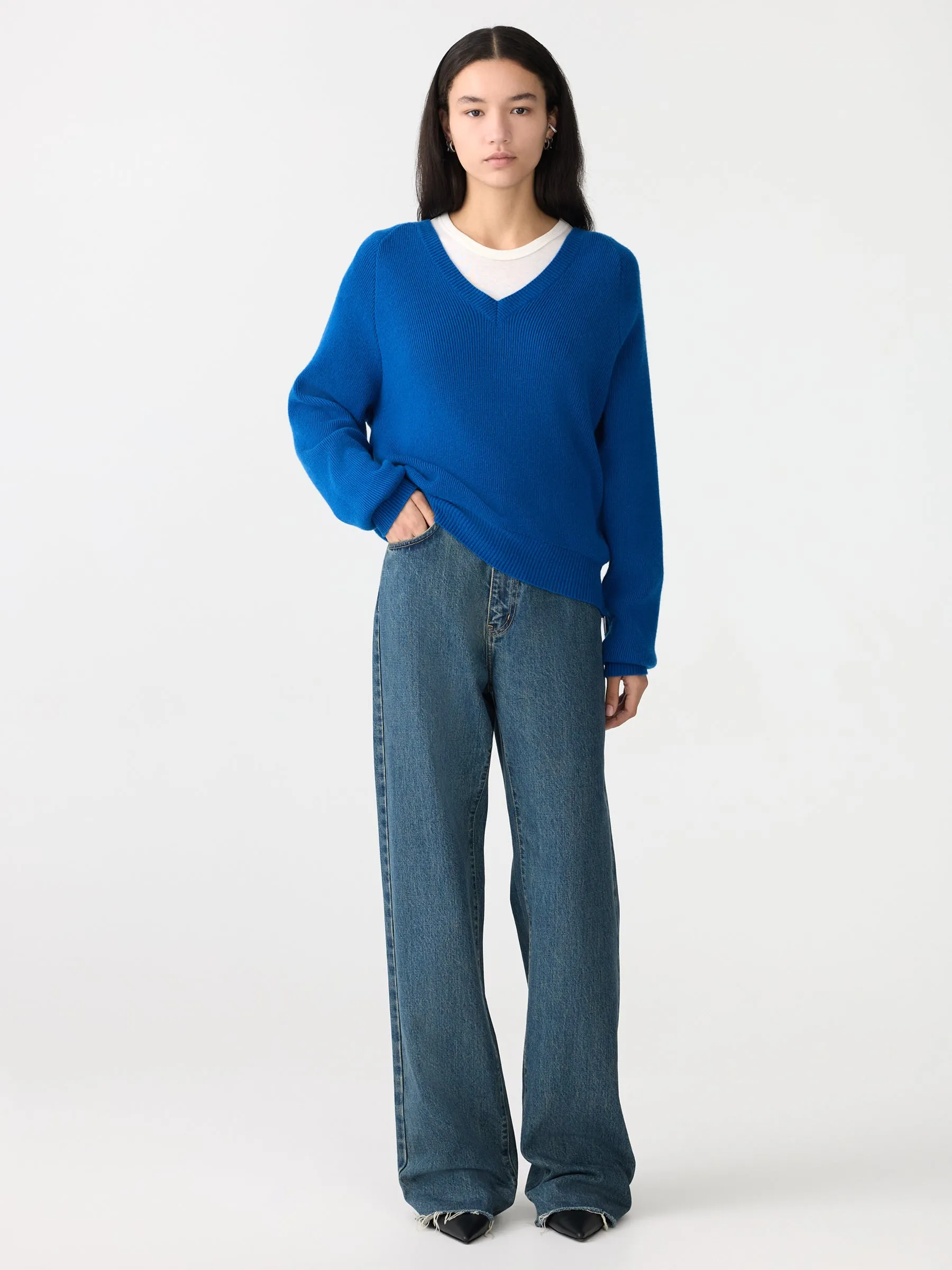 Zip Detail V Neck Knit sold by Bassike product image thumbnail 5