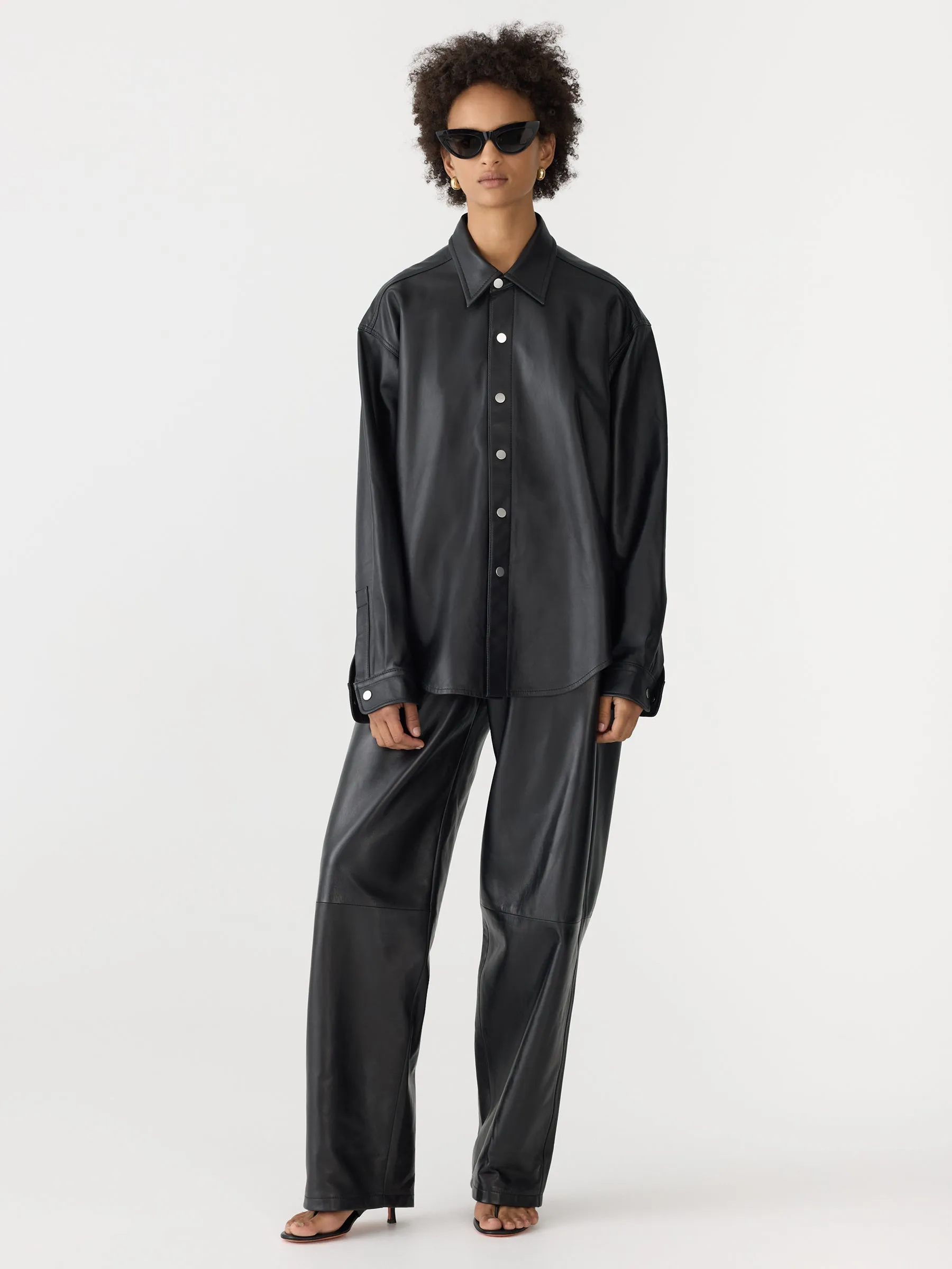 Leather Overshirt sold by Bassike