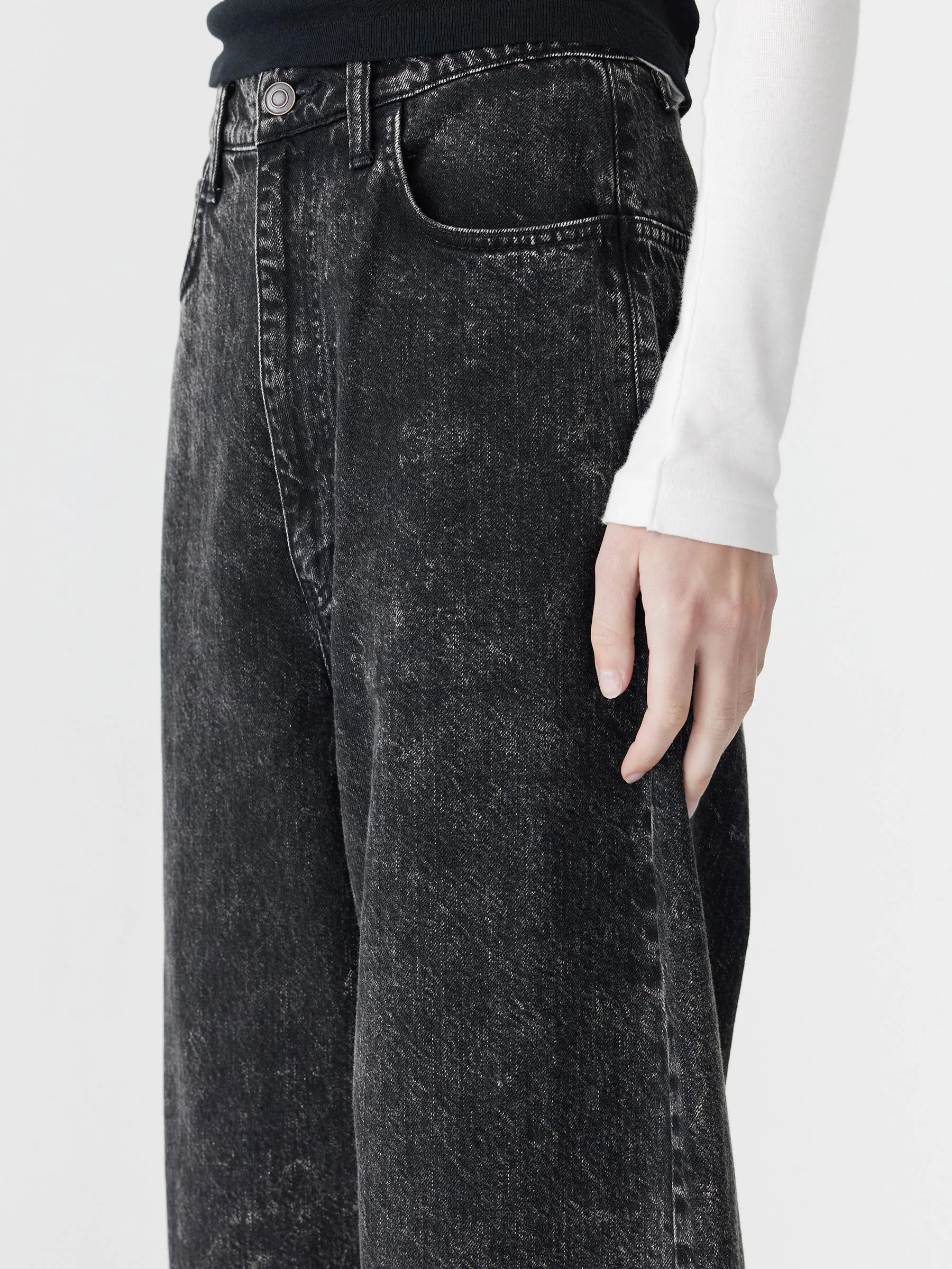 Motley Long Rise Slouch Jean sold by Bassike product image thumbnail 3