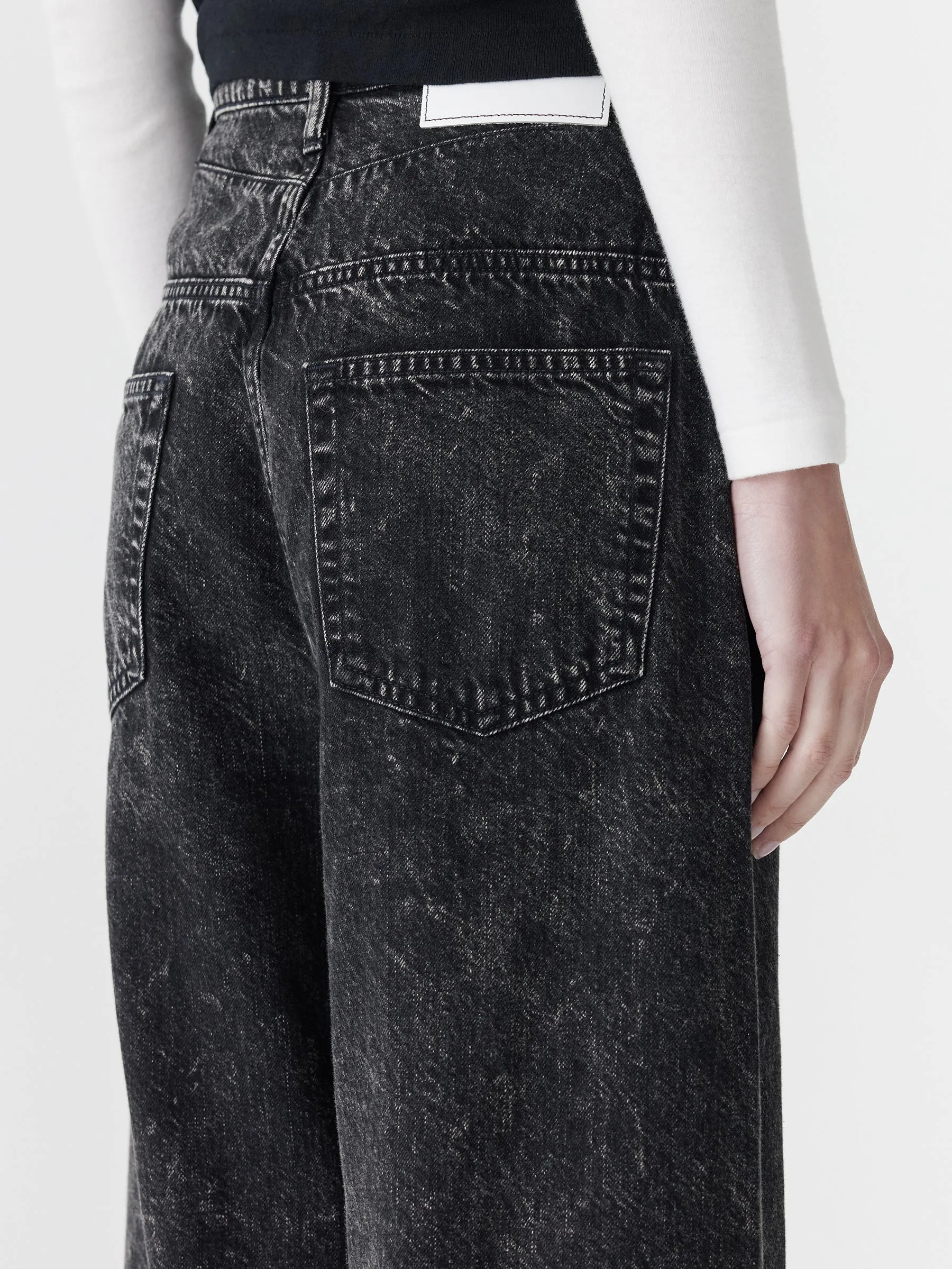 Motley Long Rise Slouch Jean sold by Bassike product image thumbnail 5