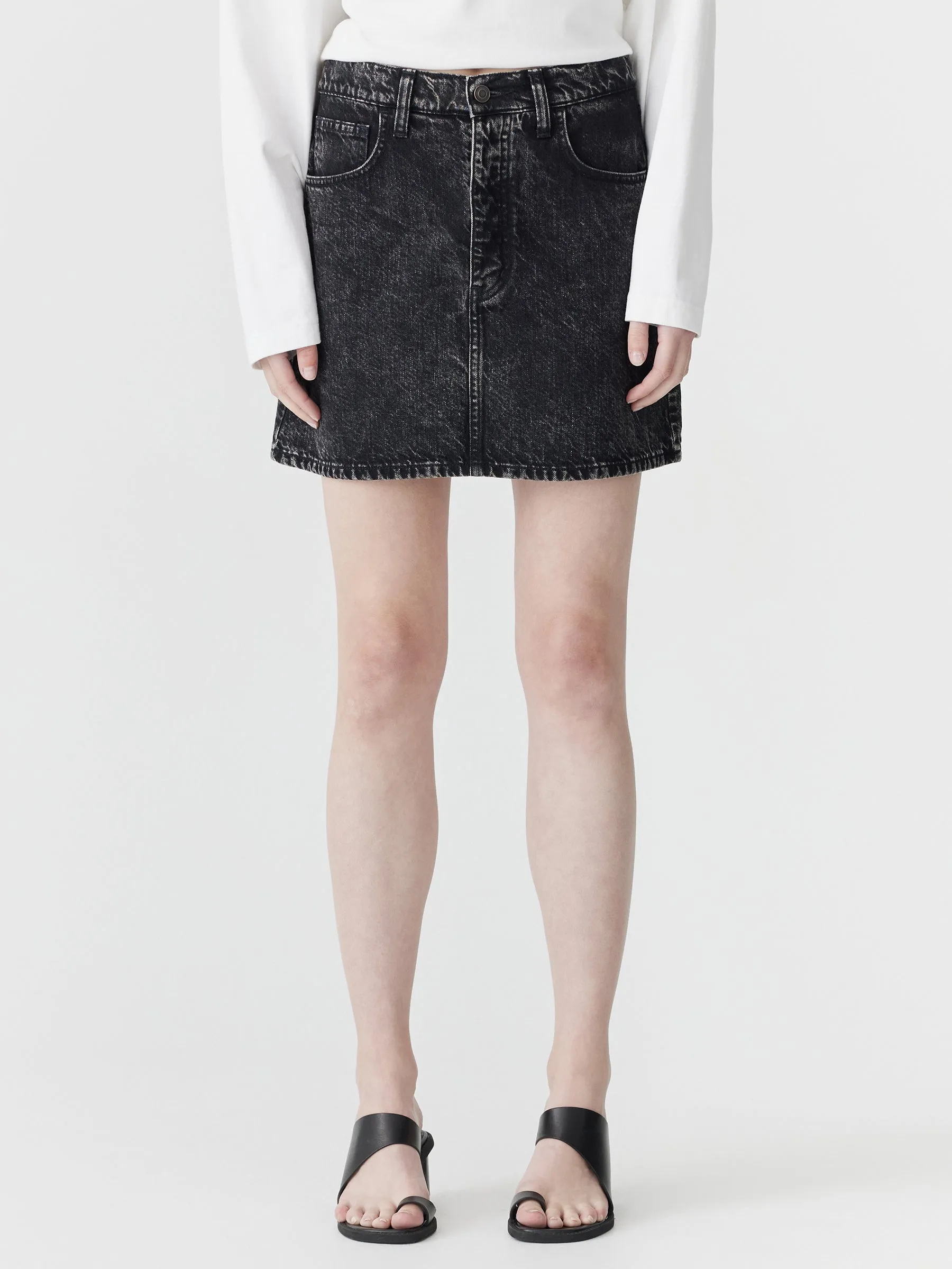 Motley Denim Mini Skirt sold by Bassike product image thumbnail 2