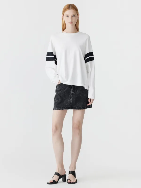 Motley Denim Mini Skirt sold by Bassike