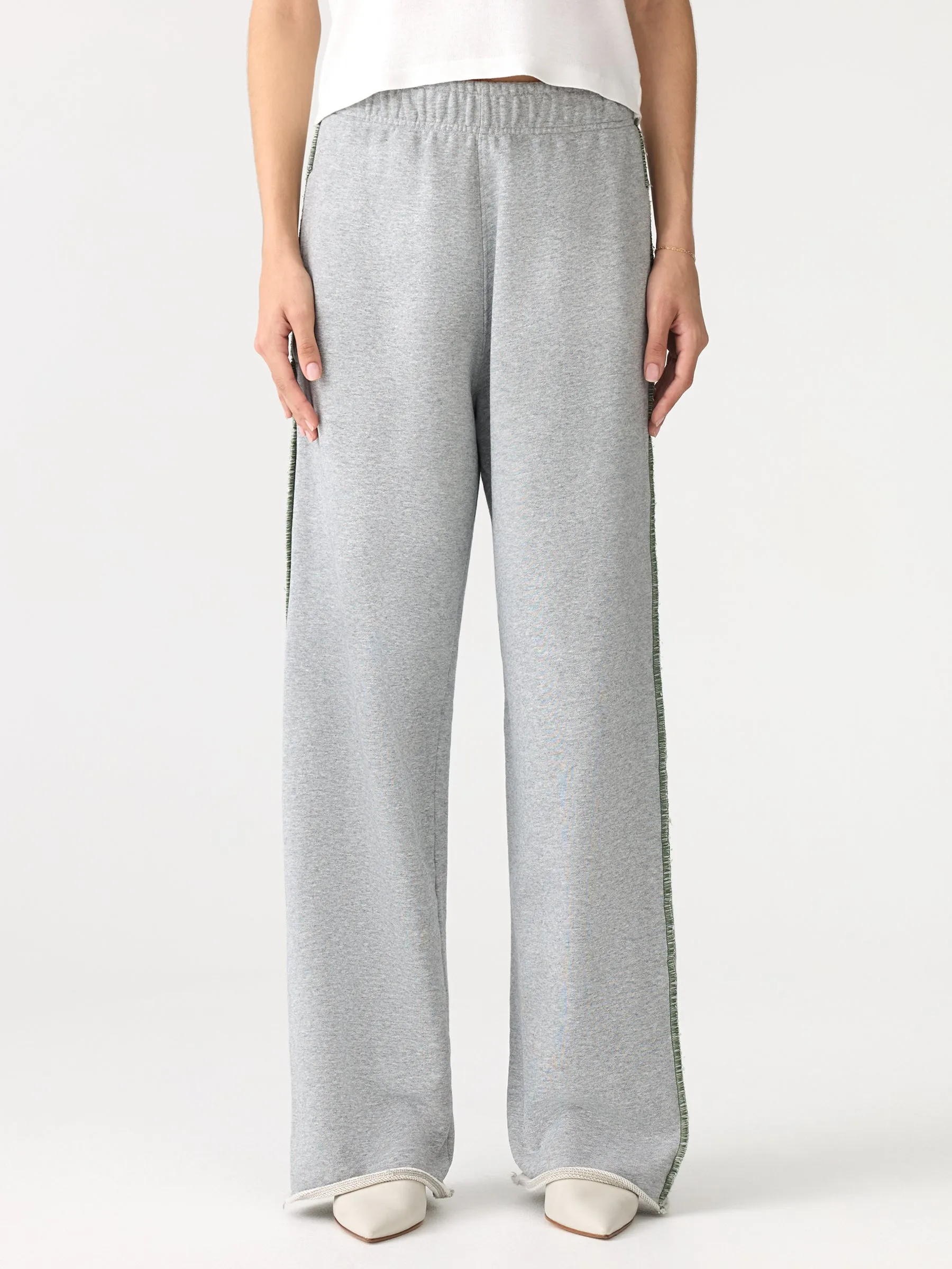 Slouch Wide Leg Fleece Pant sold by Bassike product image thumbnail 2