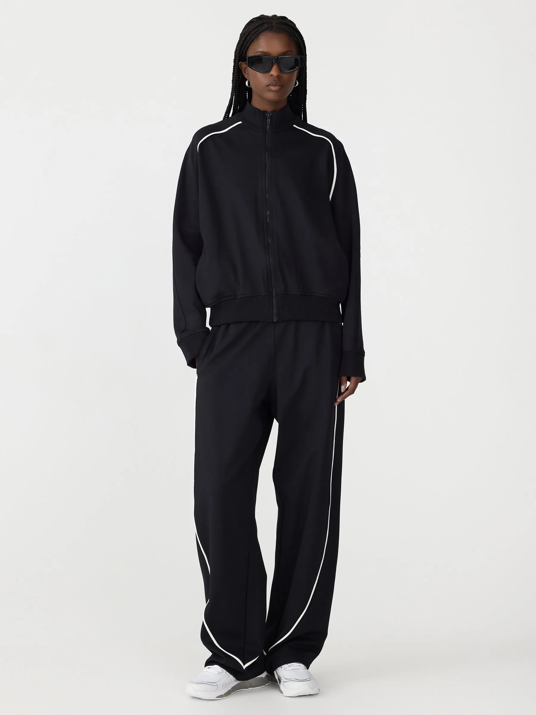 Twill Zip Through Sweat sold by Bassike