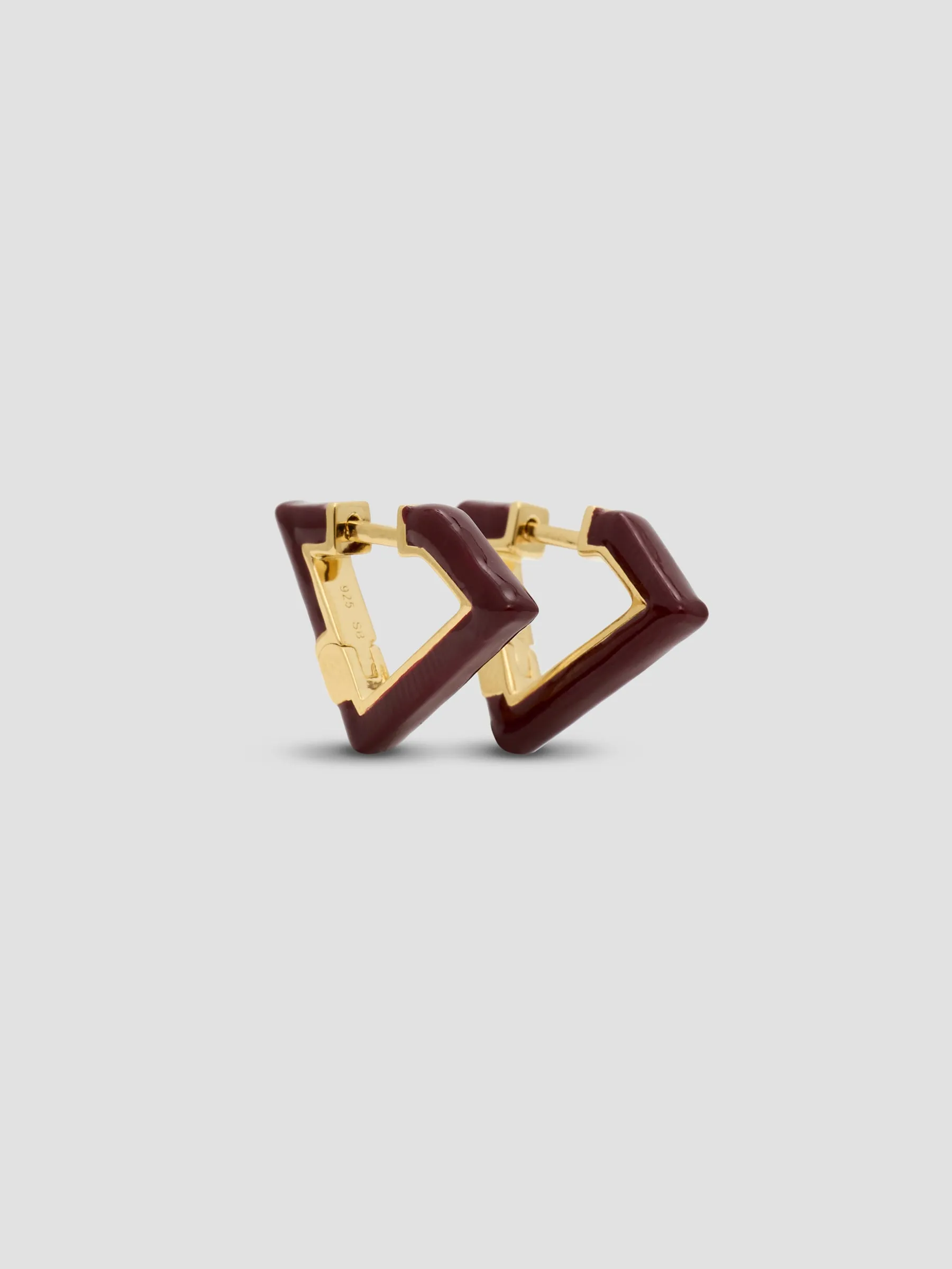 Sener Besim Enamel Irregular Earrings sold by Bassike
