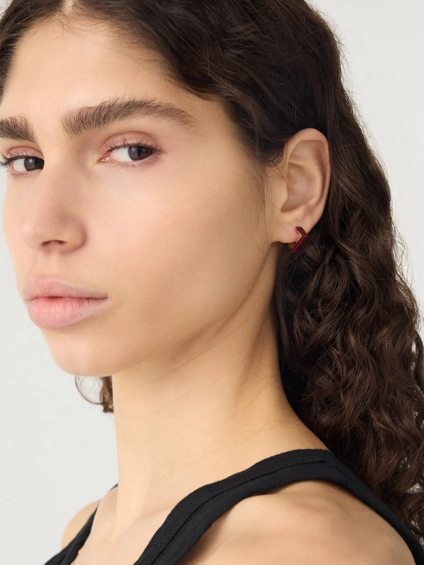 Sener Besim Enamel Irregular Earrings sold by Bassike product image thumbnail 2