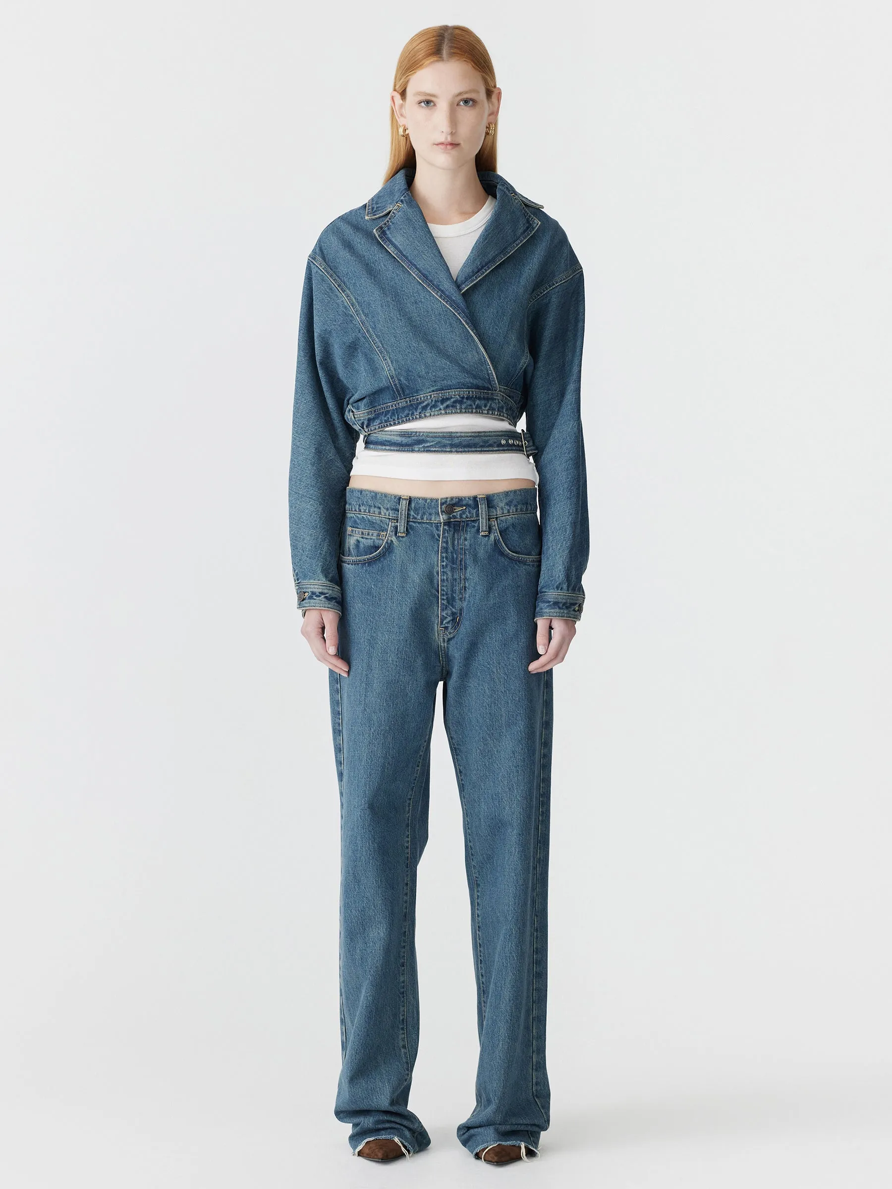 Denim Wrap Jacket sold by Bassike