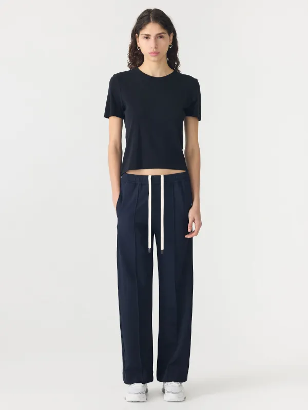 Twill Pinstitch Detail Pant sold by Bassike