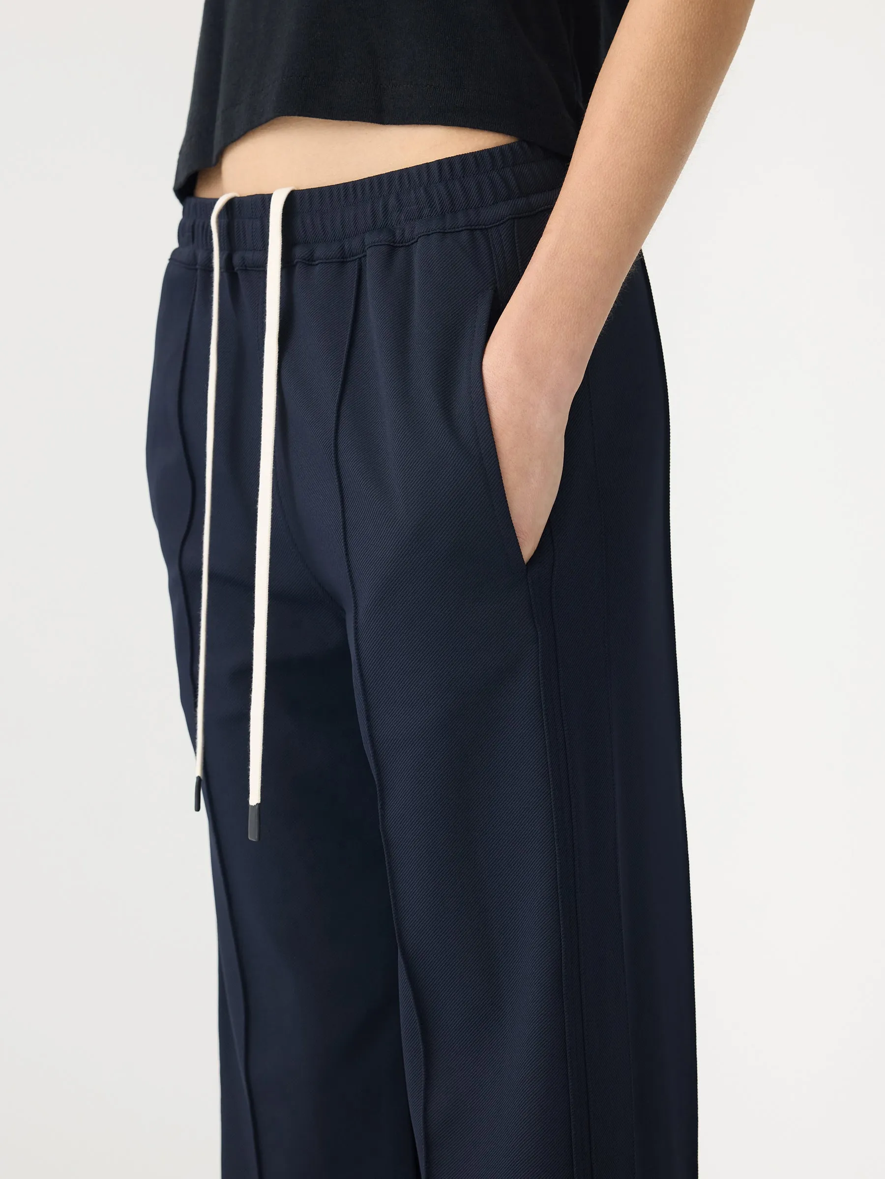 Twill Pinstitch Detail Pant sold by Bassike product image thumbnail 3