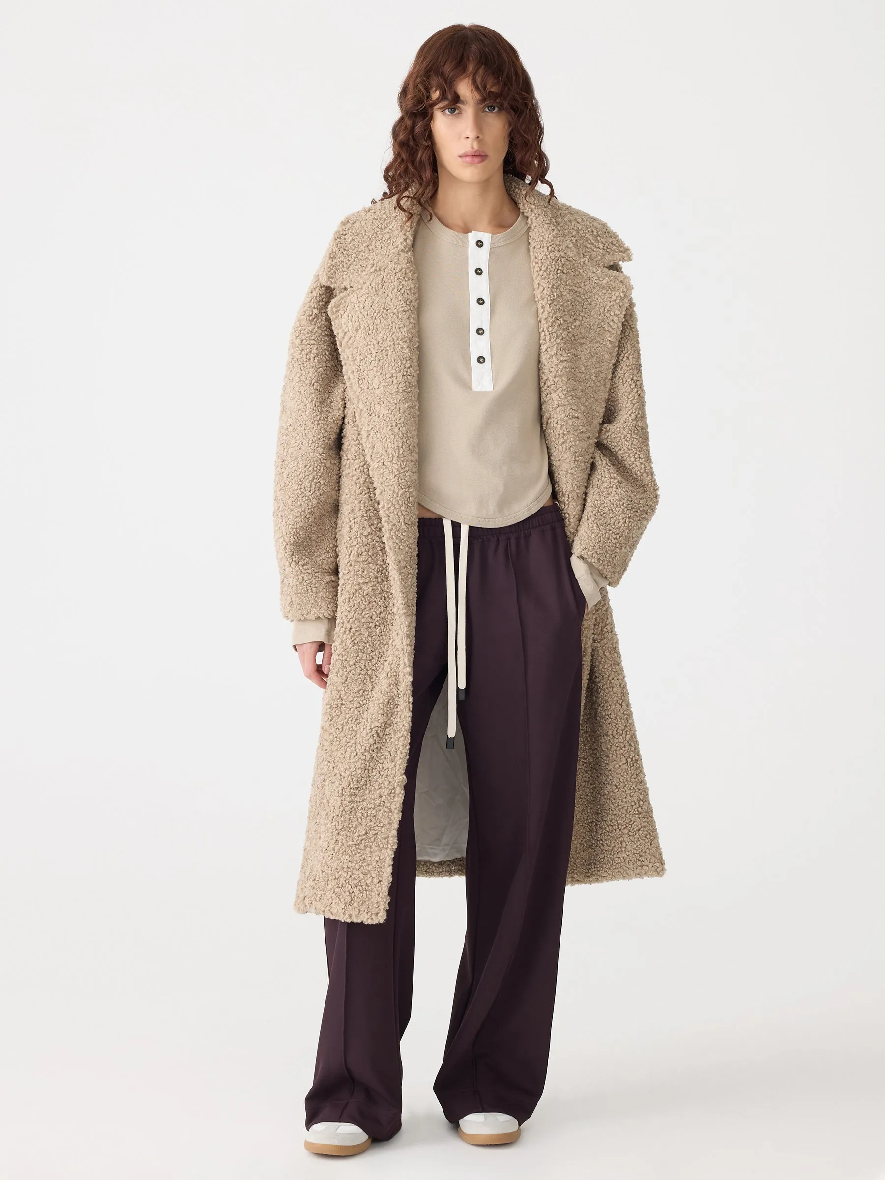 Scoop Hem Placket T-Shirt sold by Bassike product image thumbnail 5