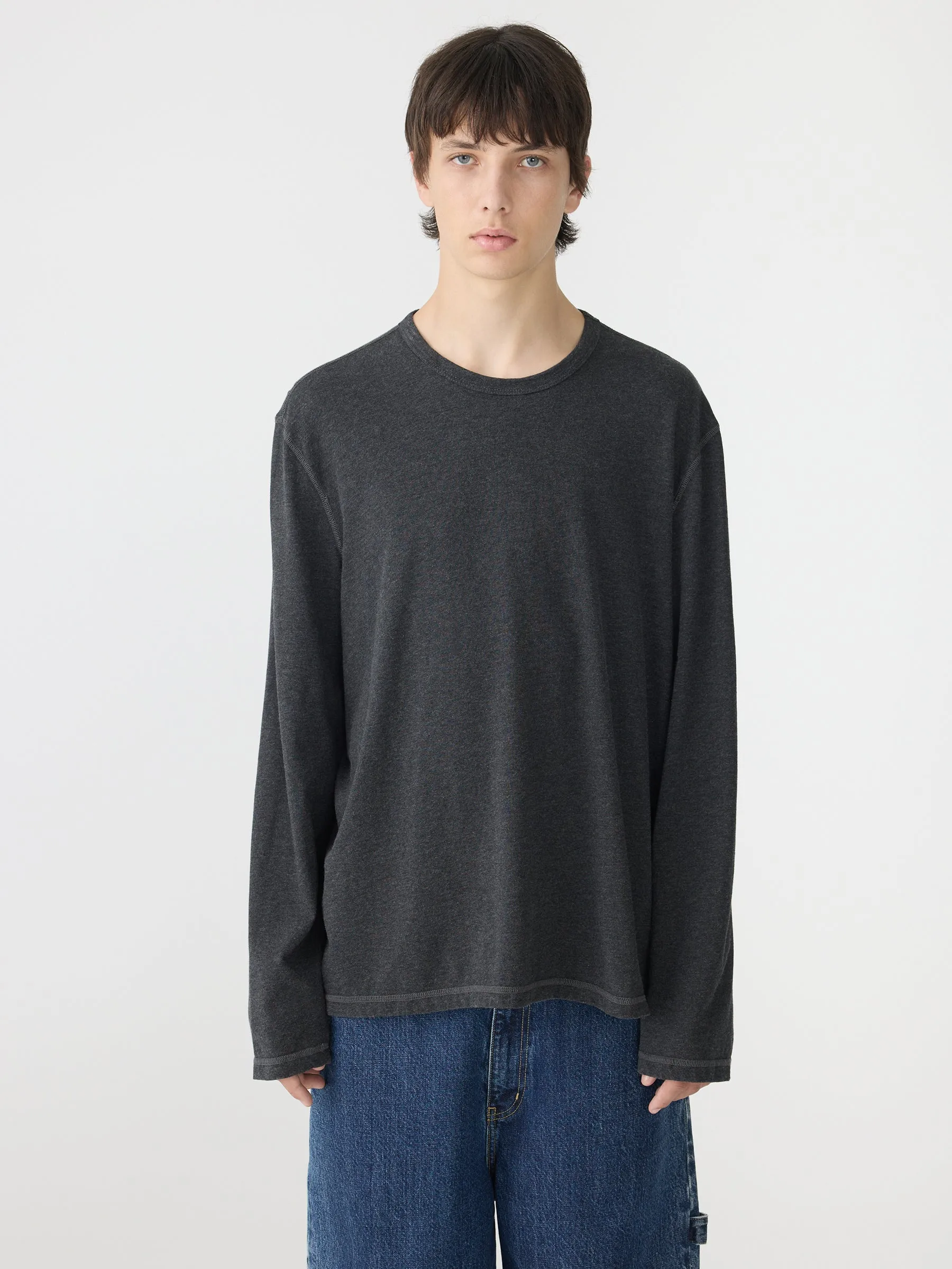 Midweight Heritage Long Sleeve T-Shirt sold by Bassike product image thumbnail 2