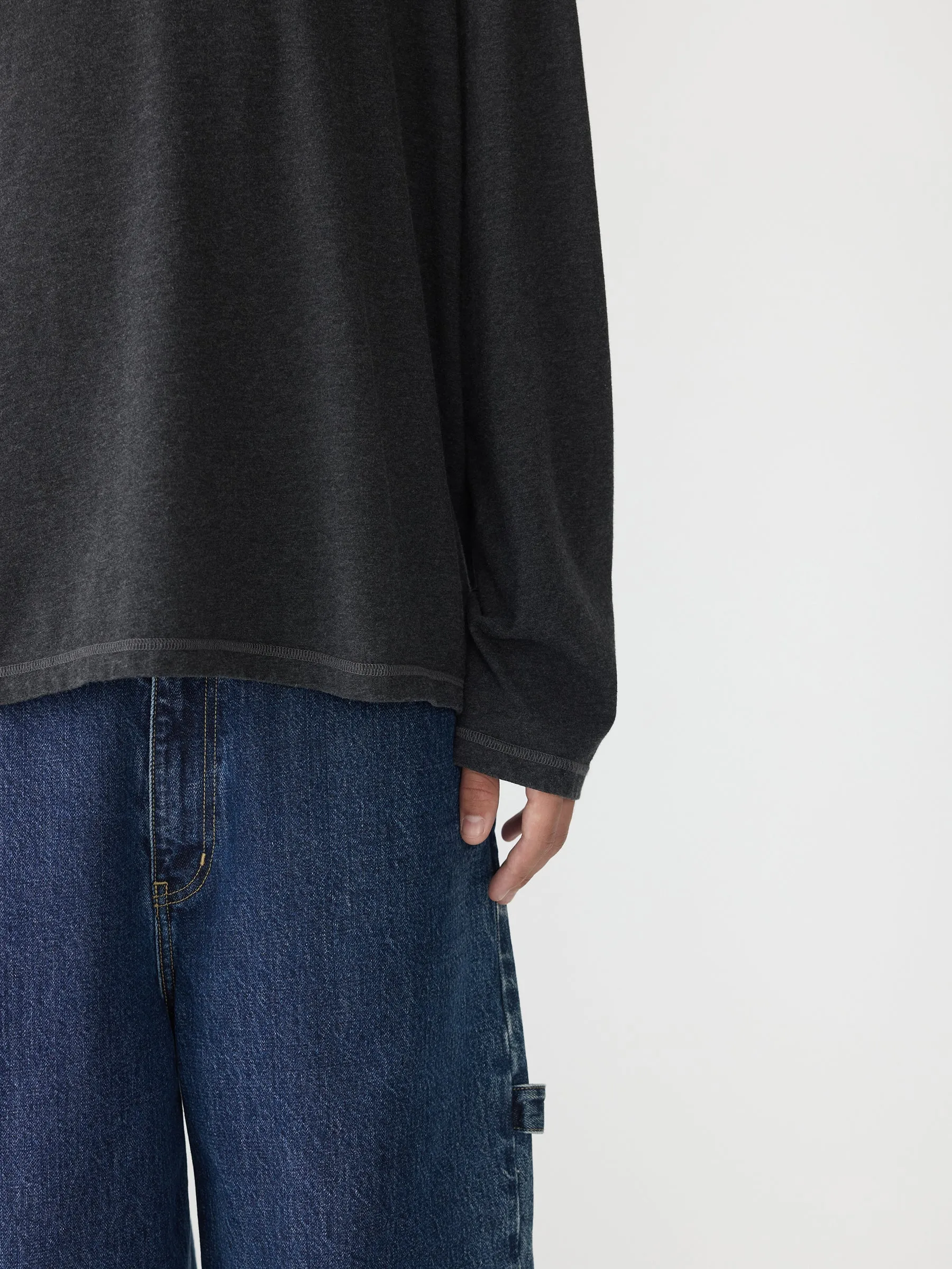 Midweight Heritage Long Sleeve T-Shirt sold by Bassike product image thumbnail 3