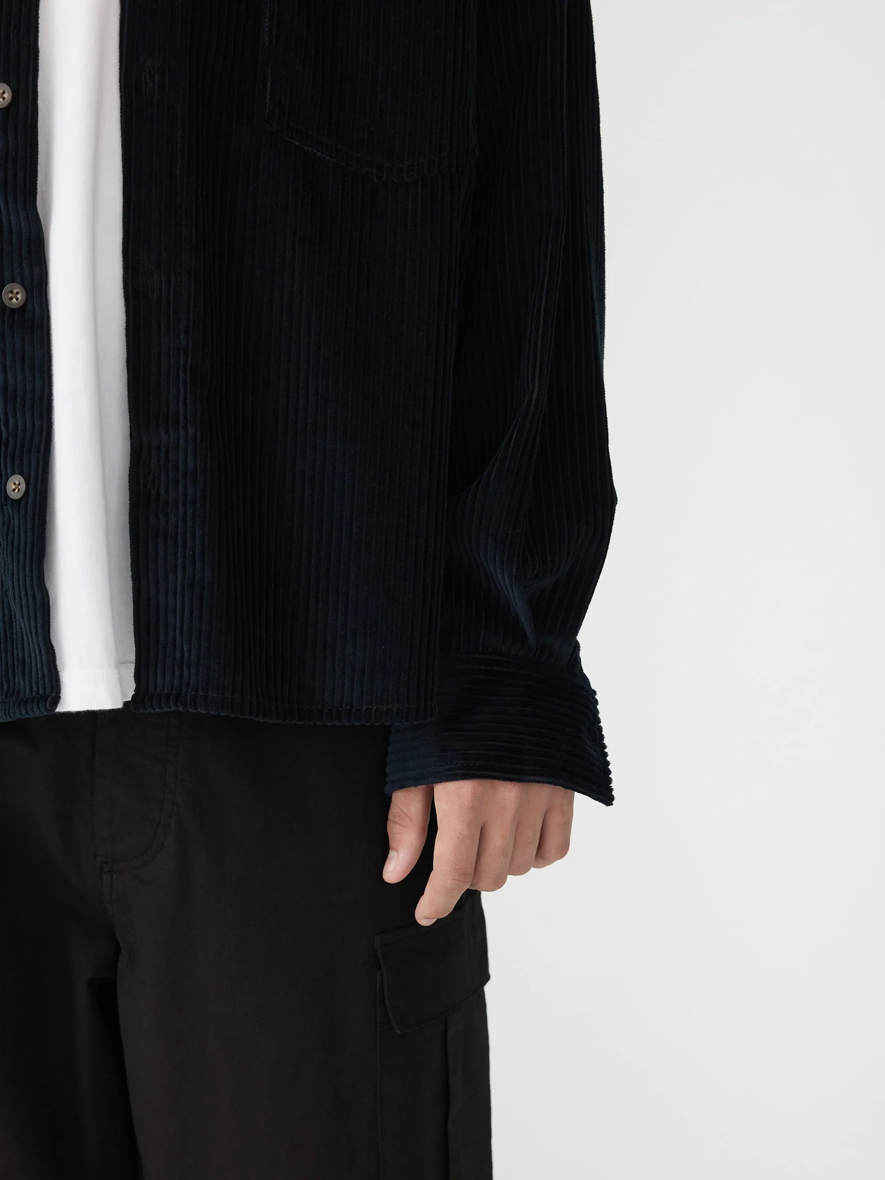 Boxy Cord Overshirt sold by Bassike product image thumbnail 4
