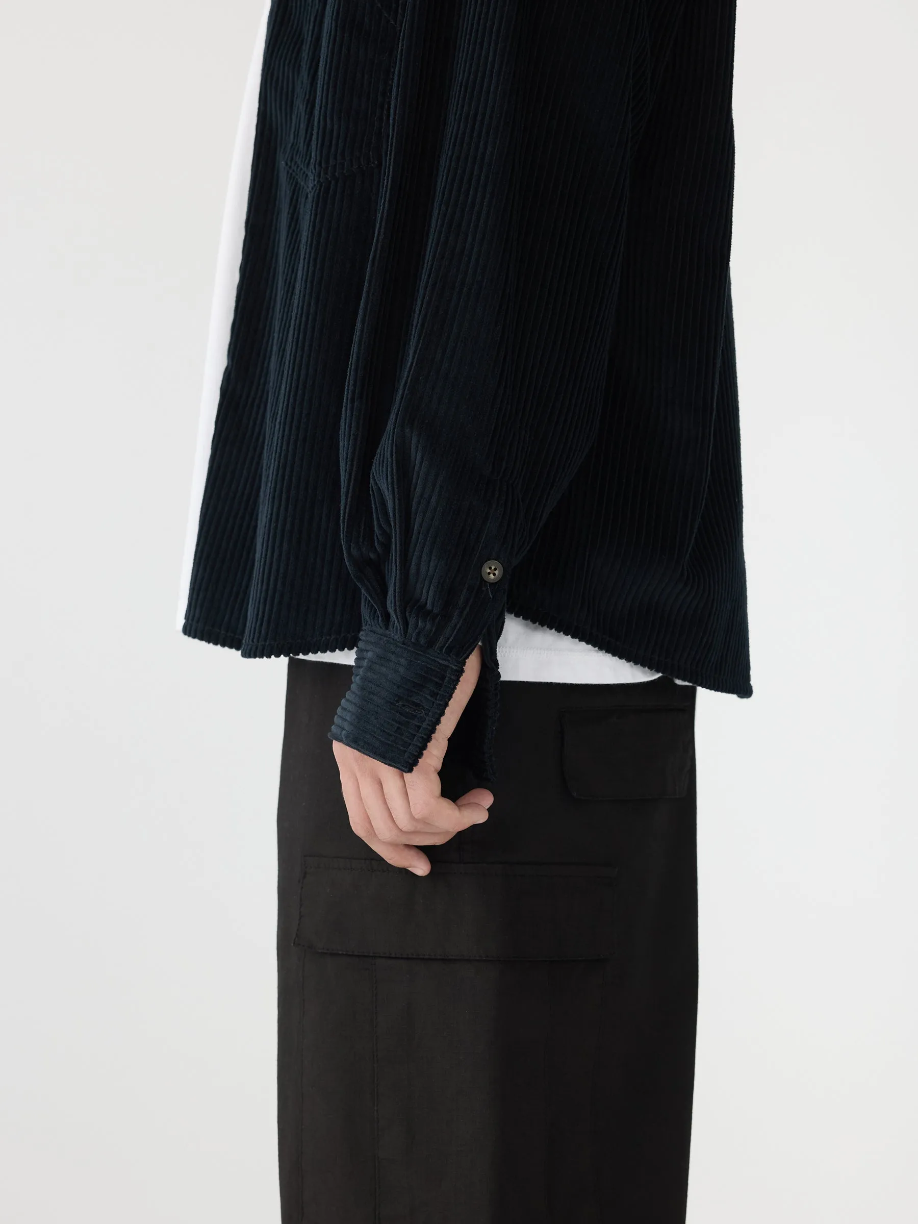 Boxy Cord Overshirt sold by Bassike product image thumbnail 5
