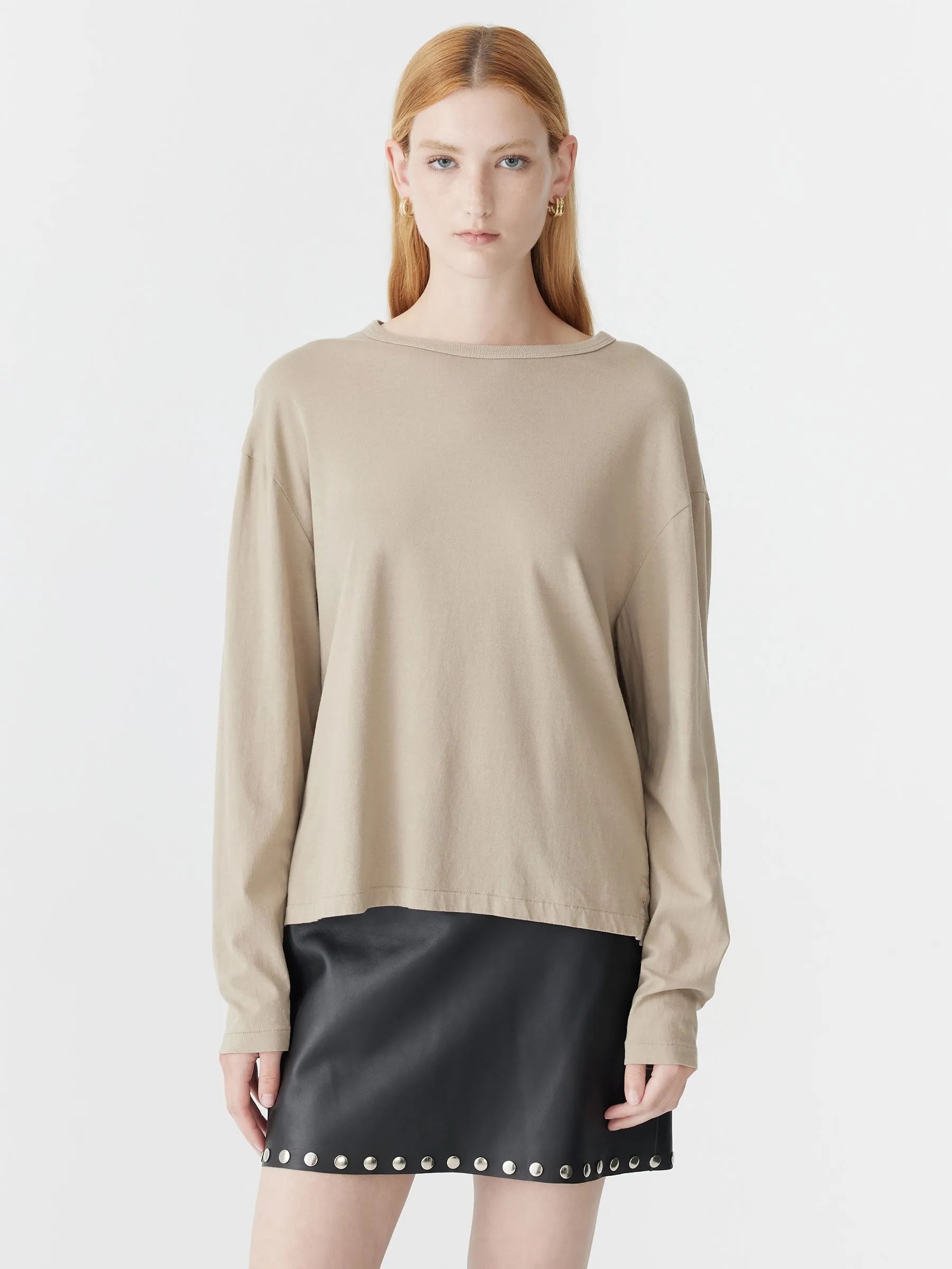 Boyfriend Heritage Long Sleeve T-Shirt sold by Bassike product image thumbnail 2