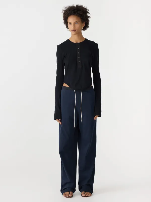 Slouch Poplin Jersey Pant sold by Bassike
