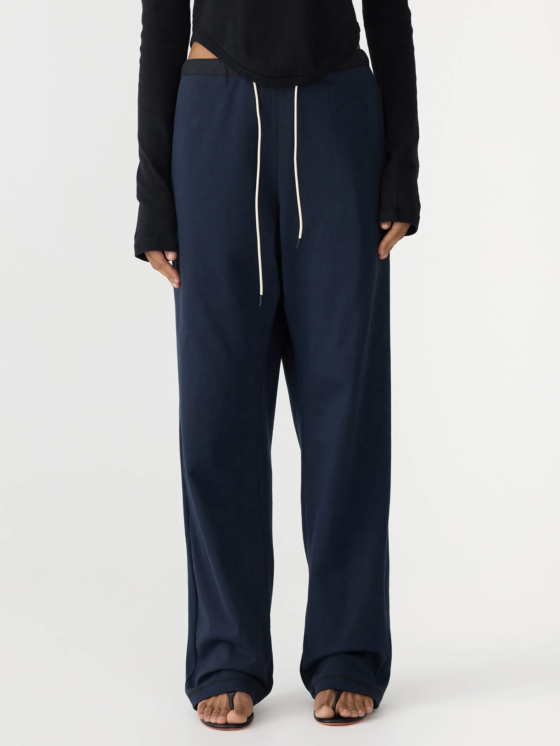 Slouch Poplin Jersey Pant sold by Bassike product image thumbnail 2