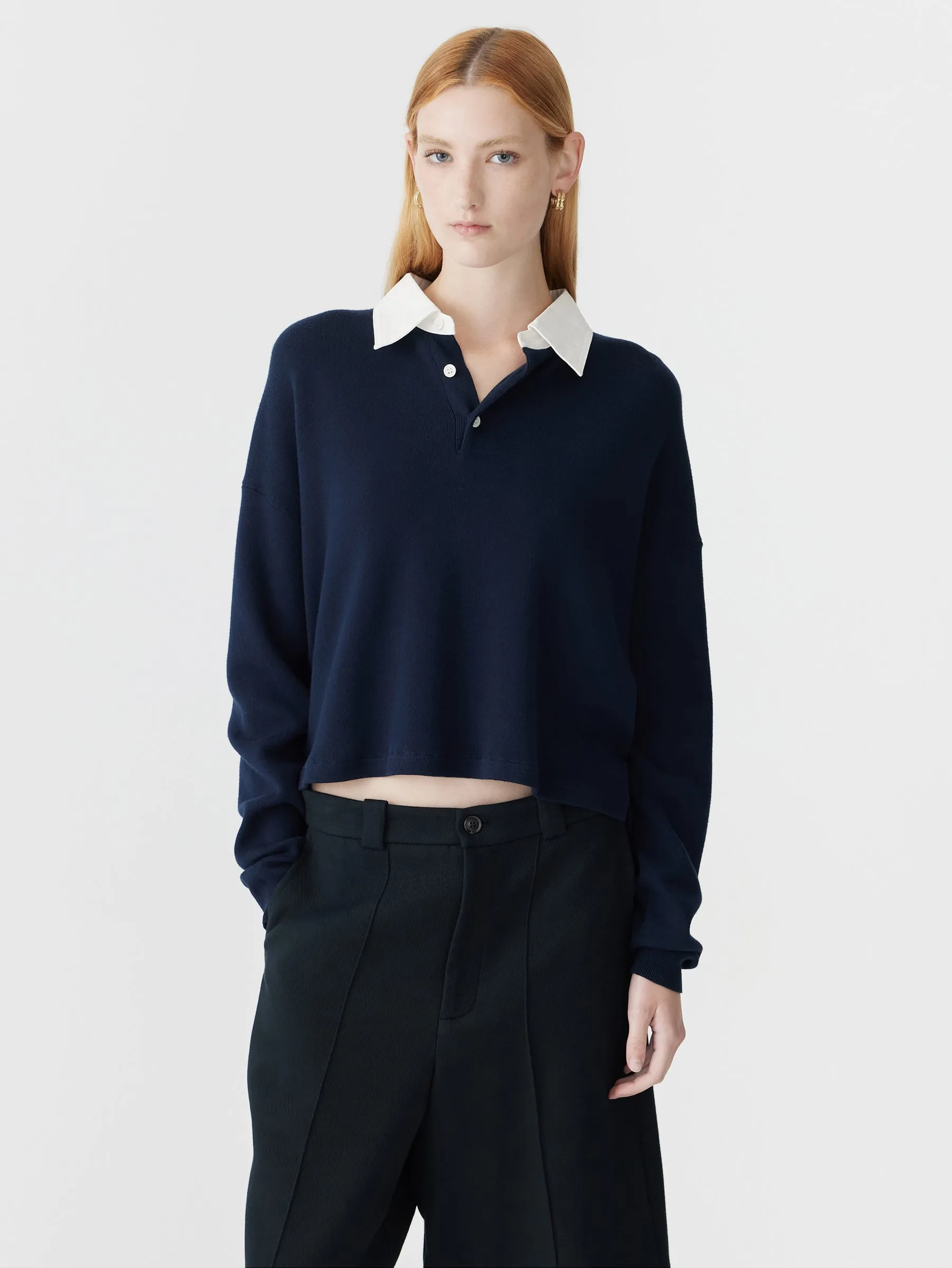 Cotton Polo Knitted Sweat sold by Bassike product image thumbnail 2