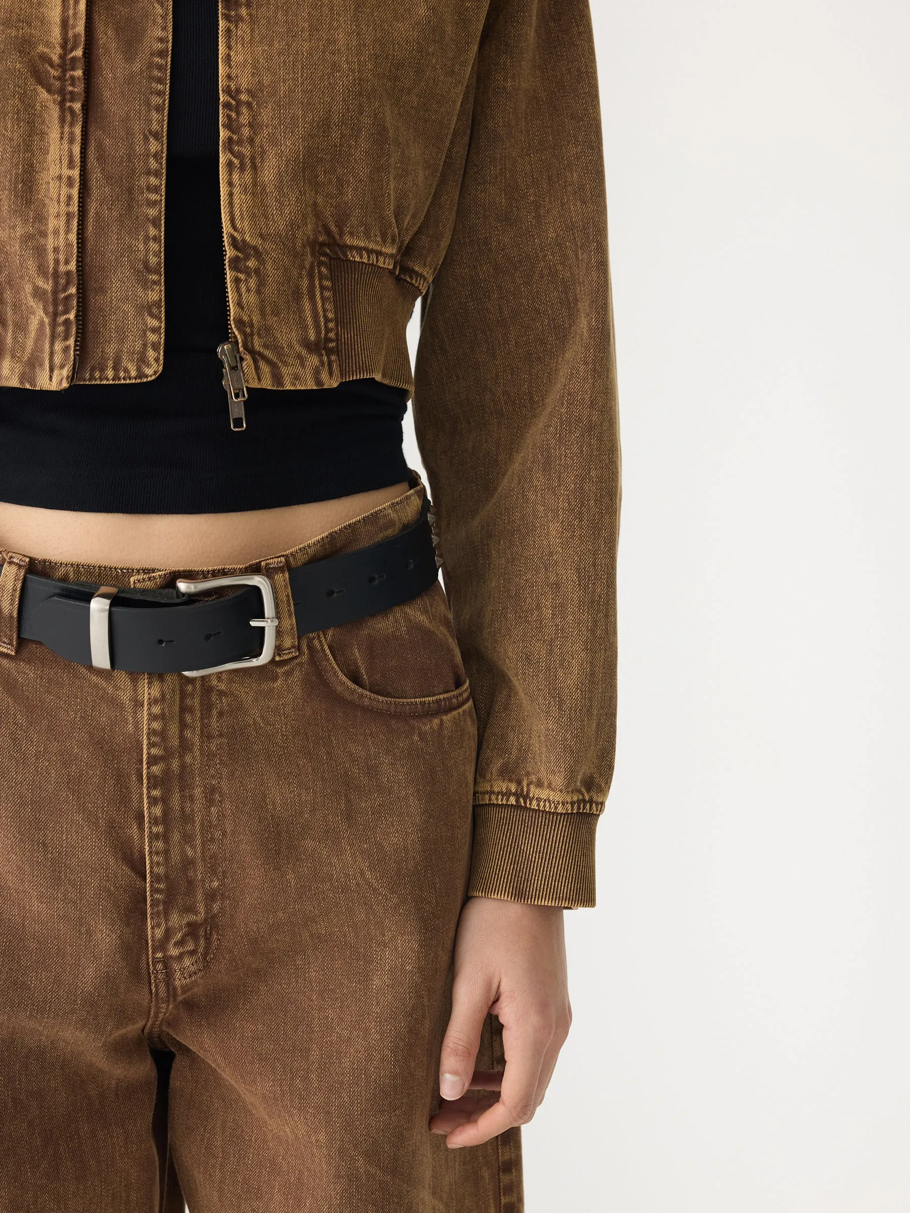 Motley Bomber Denim Jacket sold by Bassike product image thumbnail 5