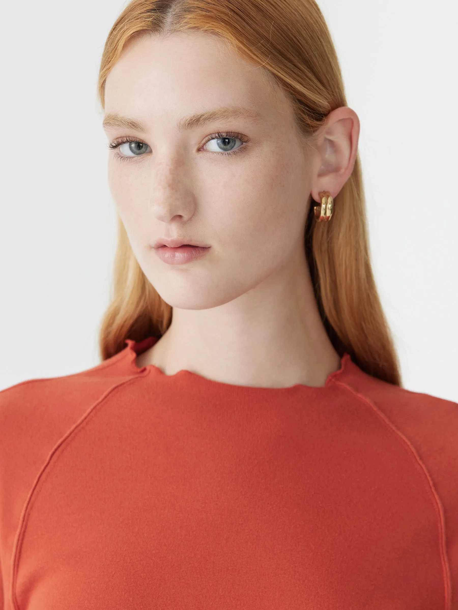 Slim Rib Raglan Long Sleeve T-Shirt sold by Bassike product image thumbnail 3