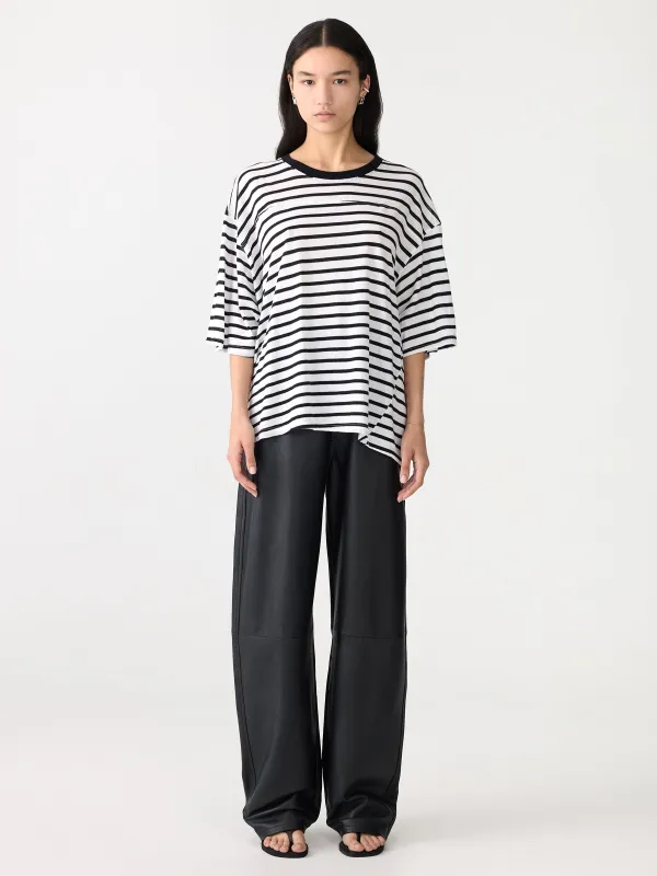 Stripe Boxy T-Shirt sold by Bassike
