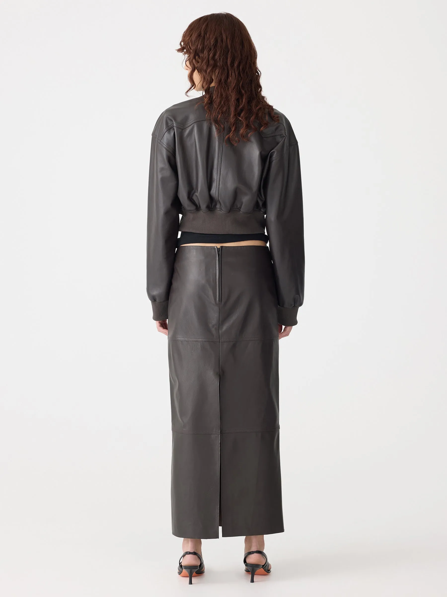 Paneled Leather Skirt sold by Bassike product image thumbnail 5