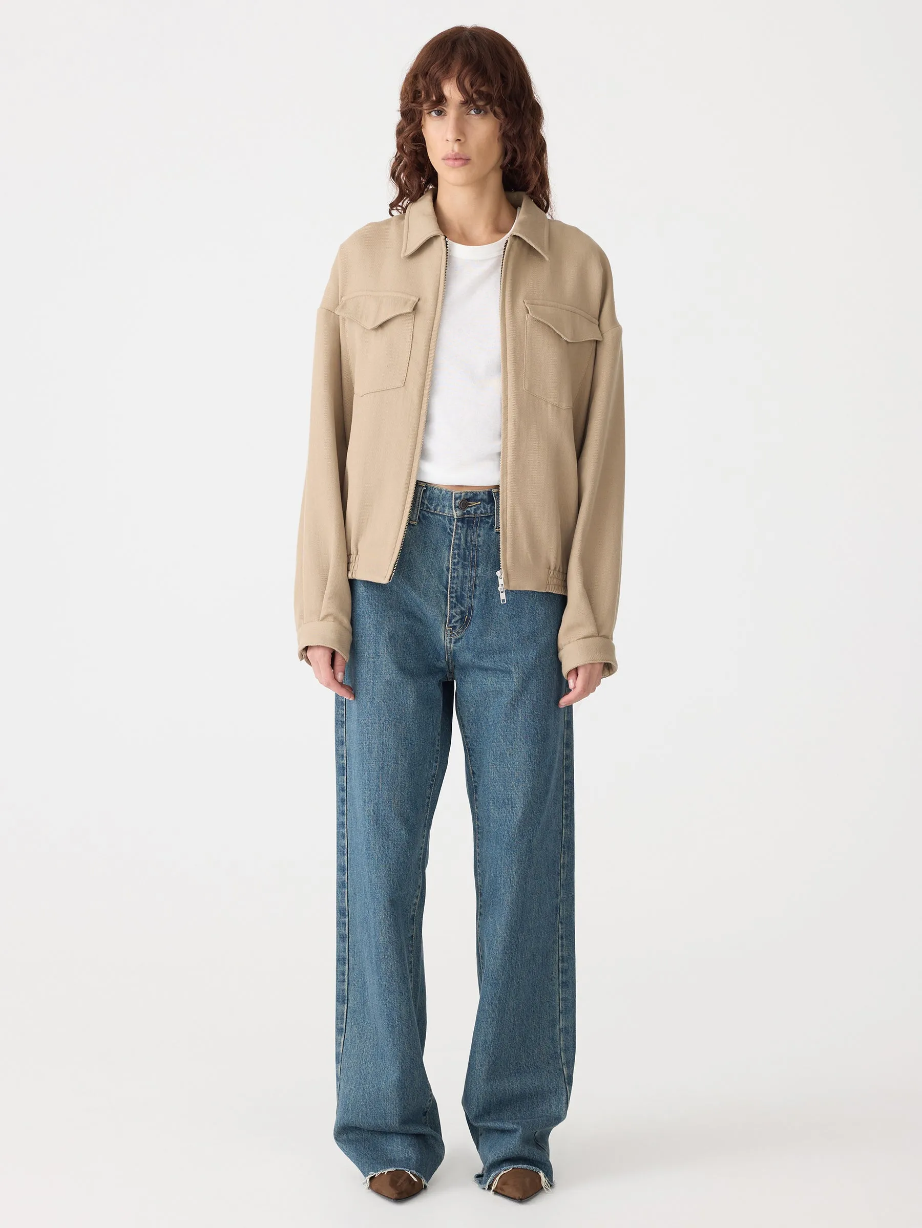 Raised Twill Western Jacket sold by Bassike