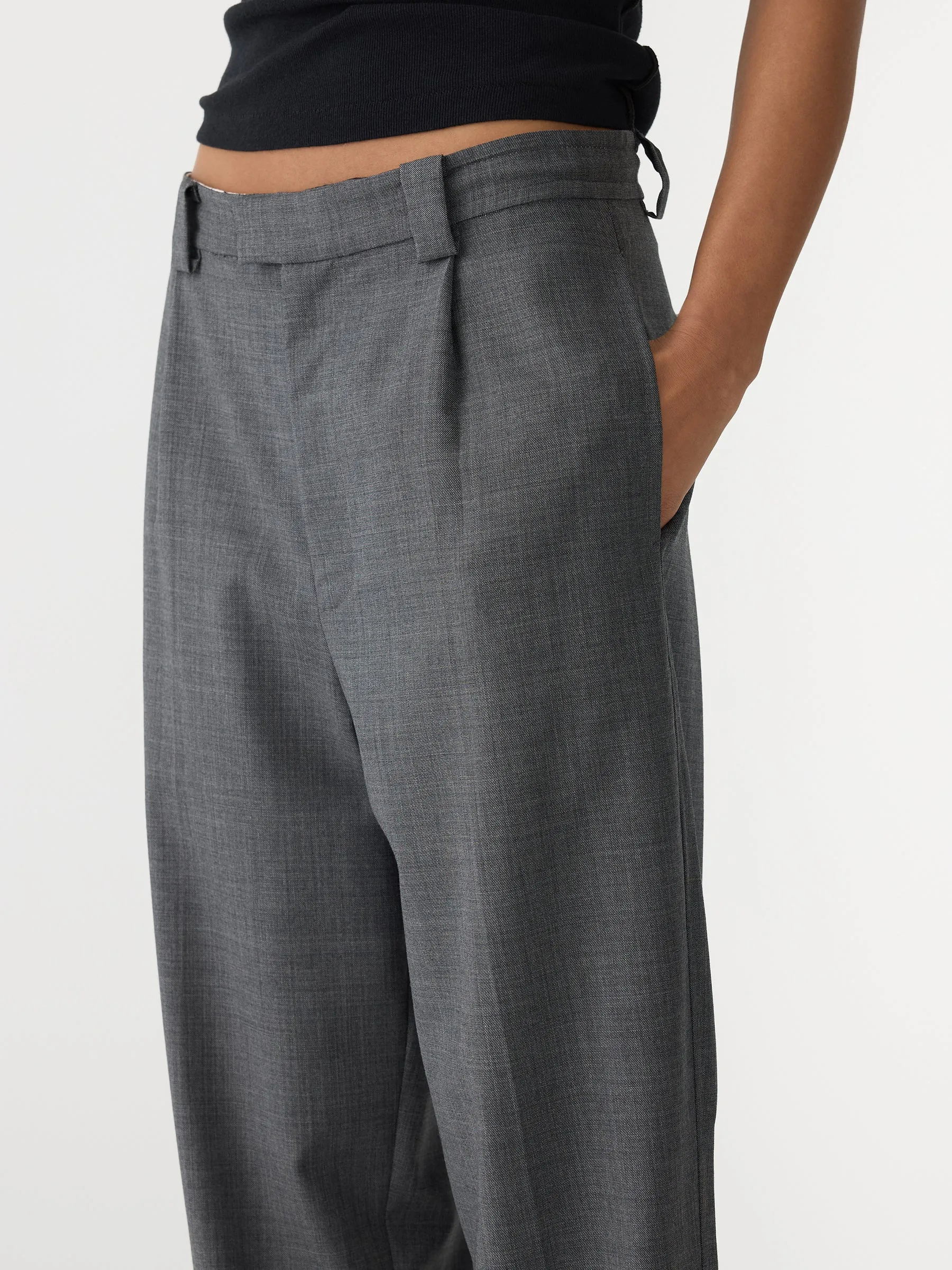 Wool Tailored Drawstring Pant sold by Bassike product image thumbnail 3