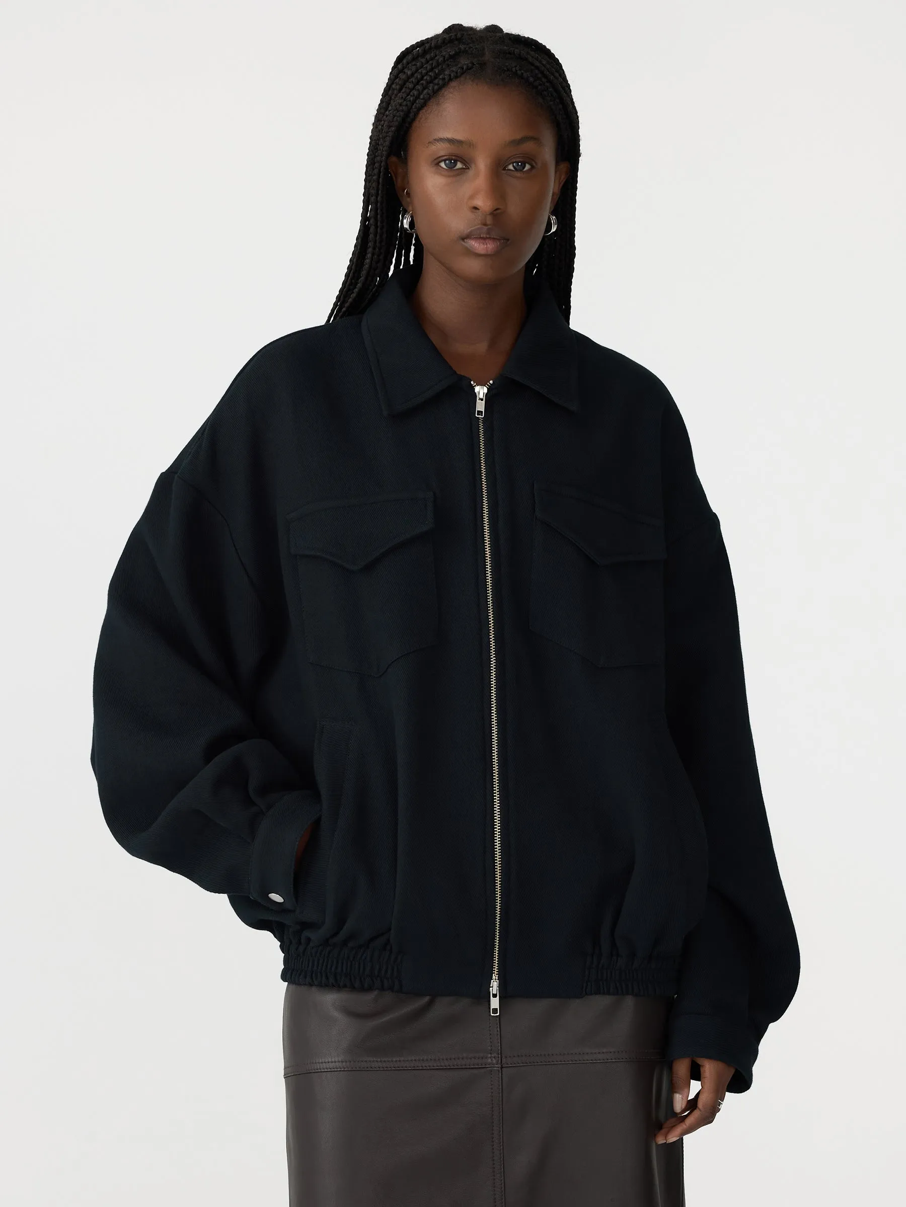 Raised Twill Western Jacket sold by Bassike product image thumbnail 2