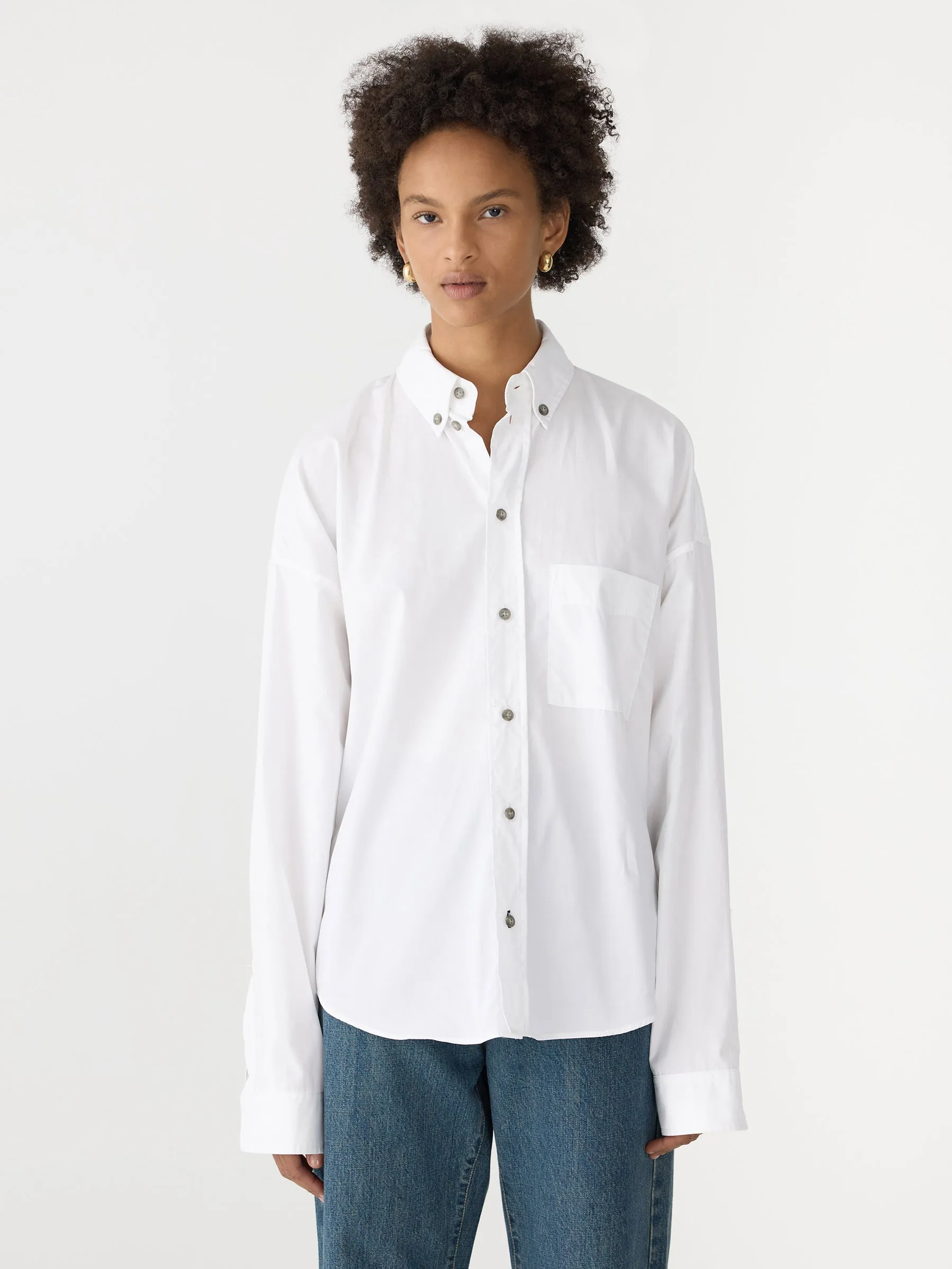 Slouch Poplin Shirt sold by Bassike product image thumbnail 2