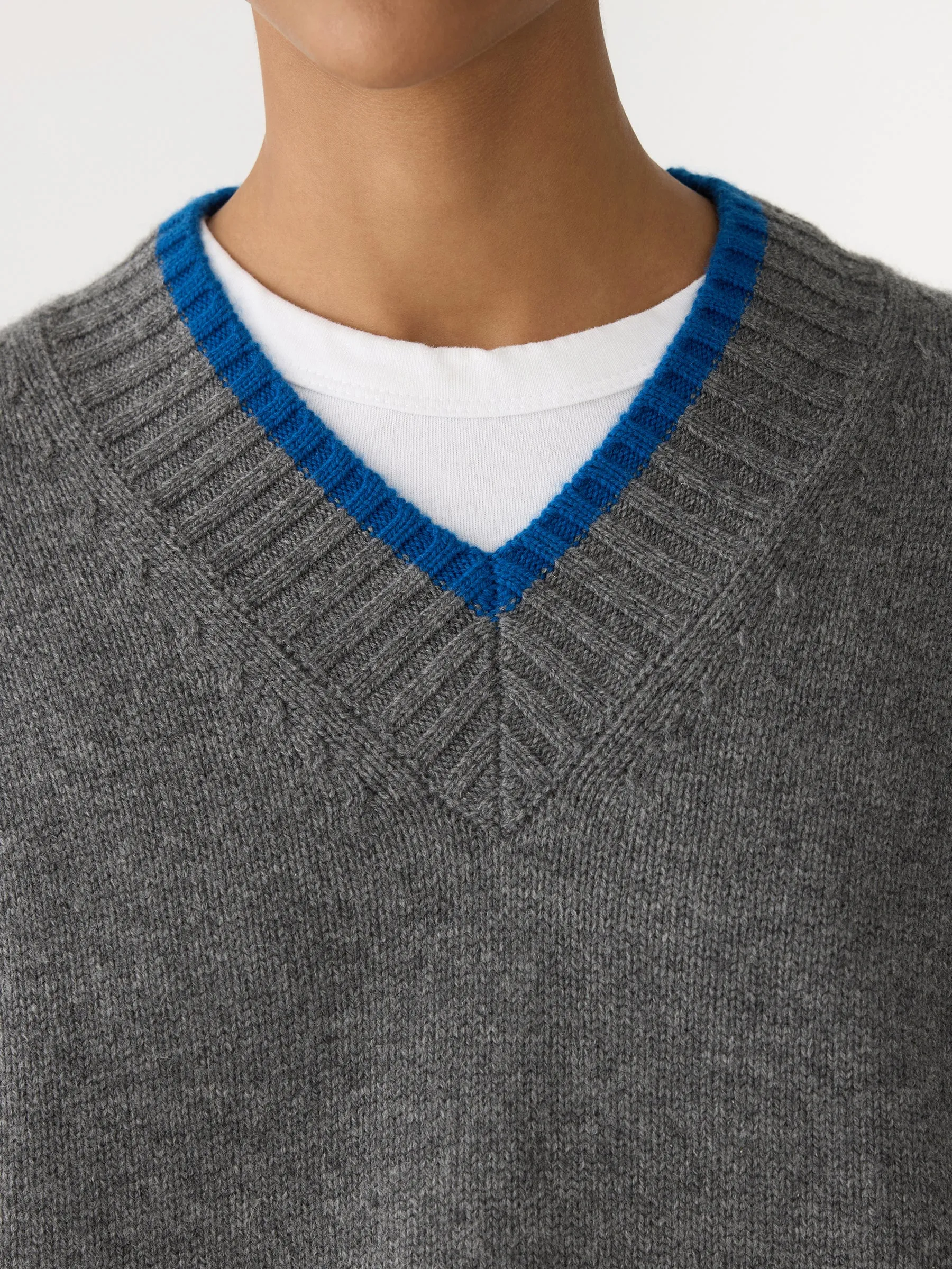 Contrast Stripe Knitted Vest sold by Bassike product image thumbnail 4