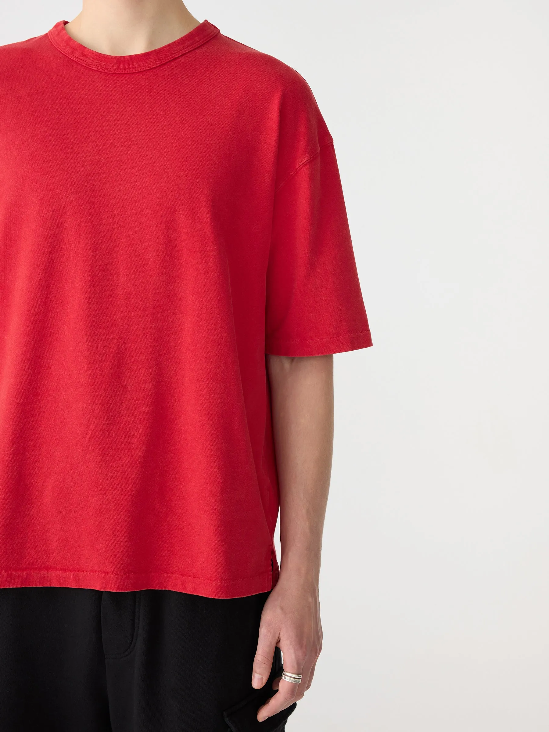 Acid Wash Short Sleeve Boxy T-Shirt sold by Bassike product image thumbnail 3