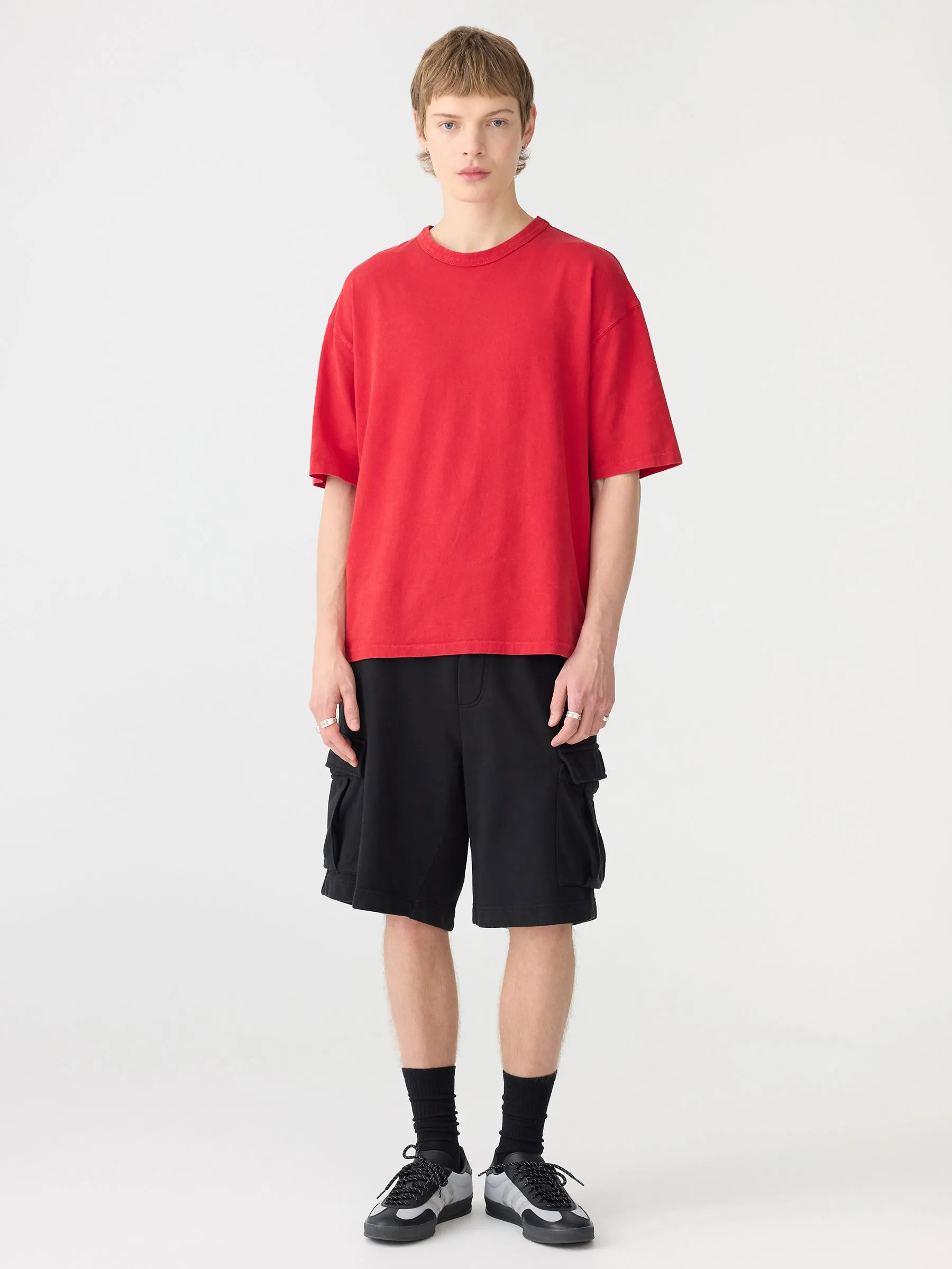 Acid Wash Short Sleeve Boxy T-Shirt sold by Bassike