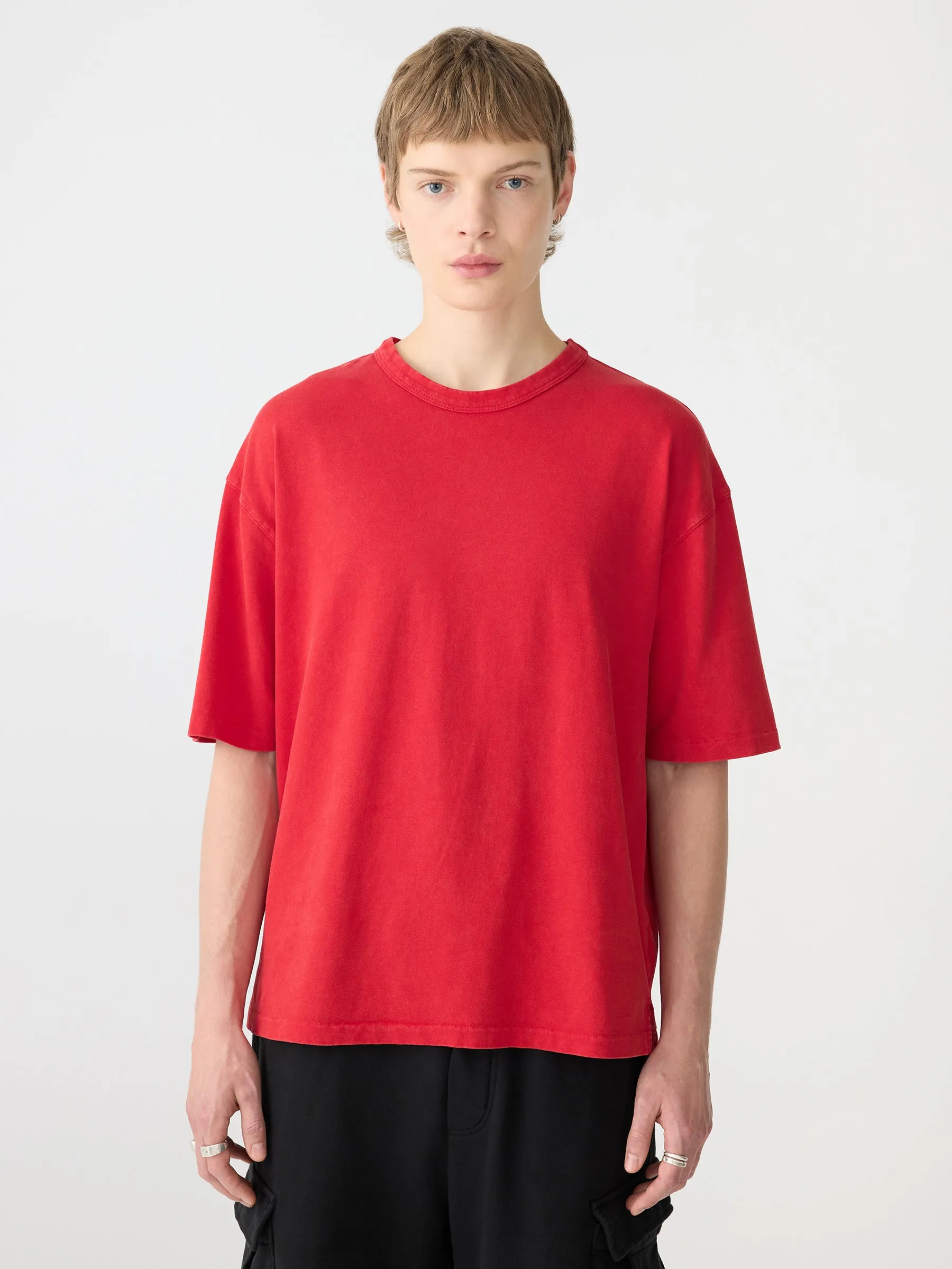 Acid Wash Short Sleeve Boxy T-Shirt sold by Bassike product image thumbnail 2