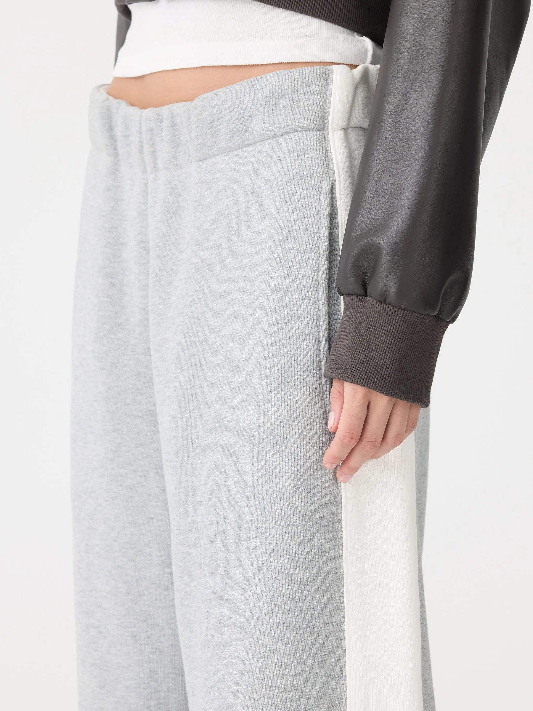 Fleece Stripe Detail Trackpant sold by Bassike product image thumbnail 3