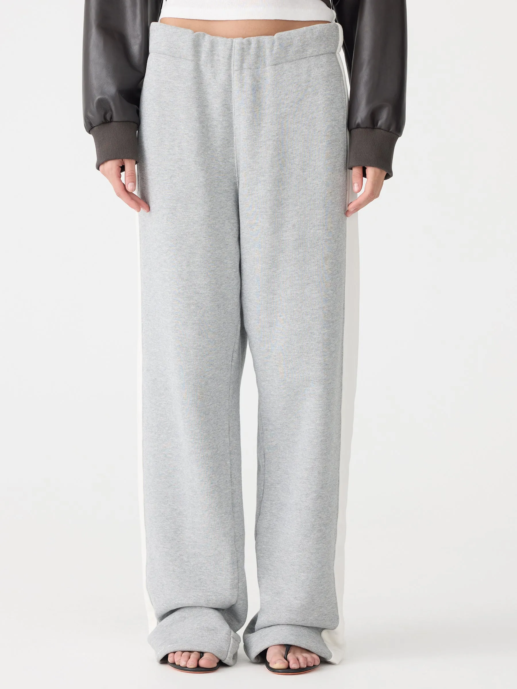Fleece Stripe Detail Trackpant sold by Bassike product image thumbnail 2