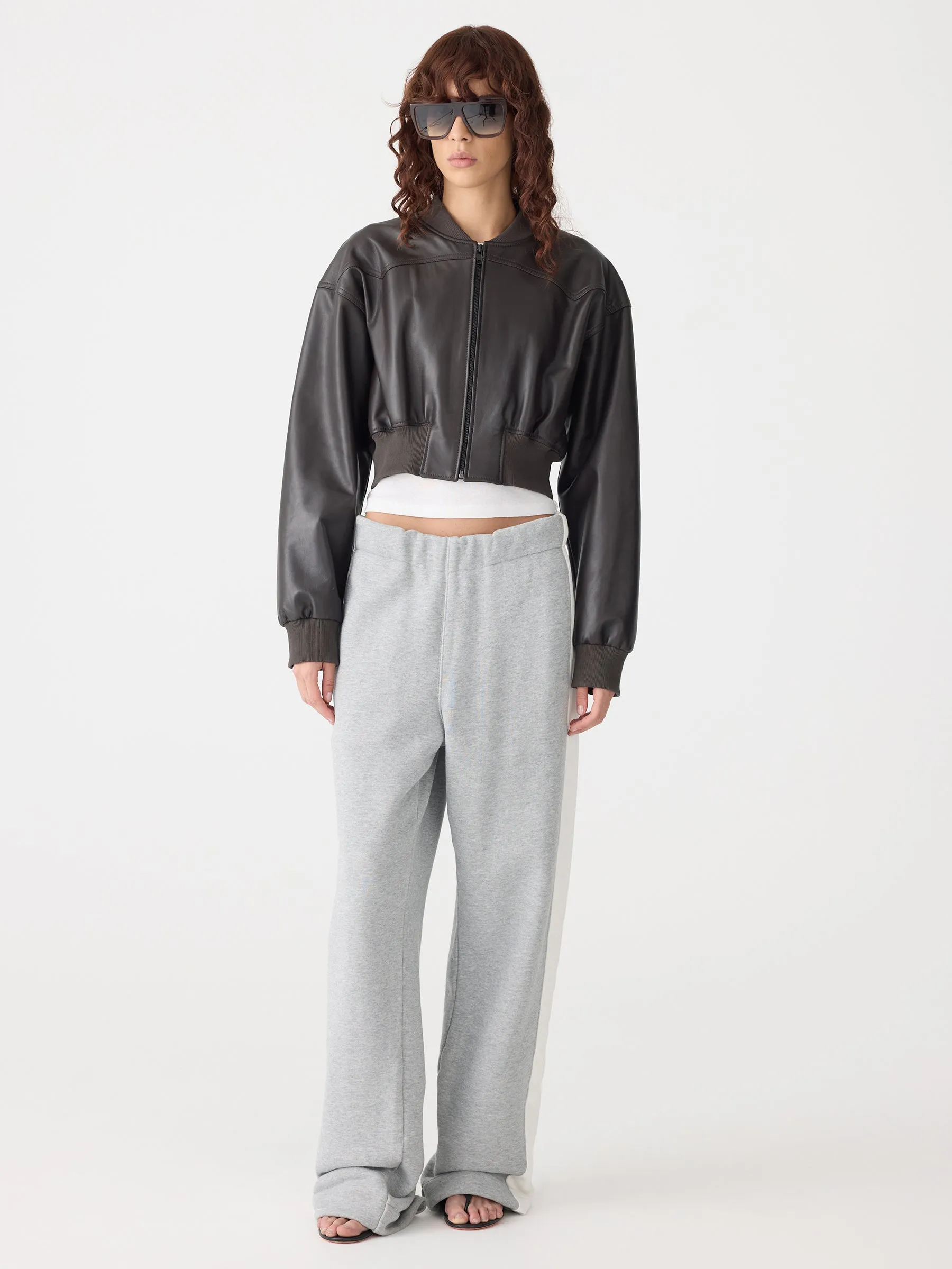 Fleece Stripe Detail Trackpant sold by Bassike