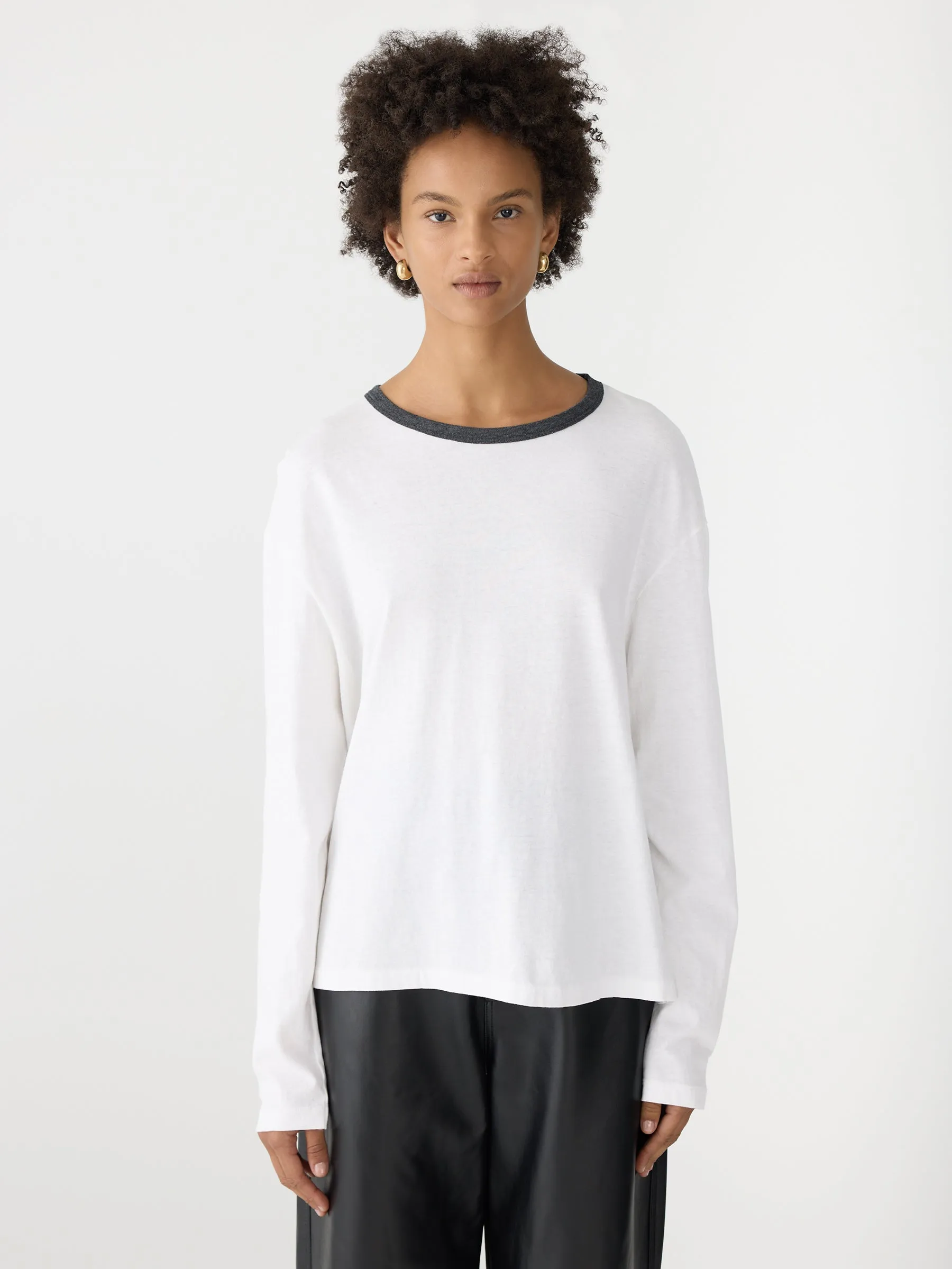 Boyfriend Heritage Long Sleeve T-Shirt sold by Bassike product image thumbnail 2