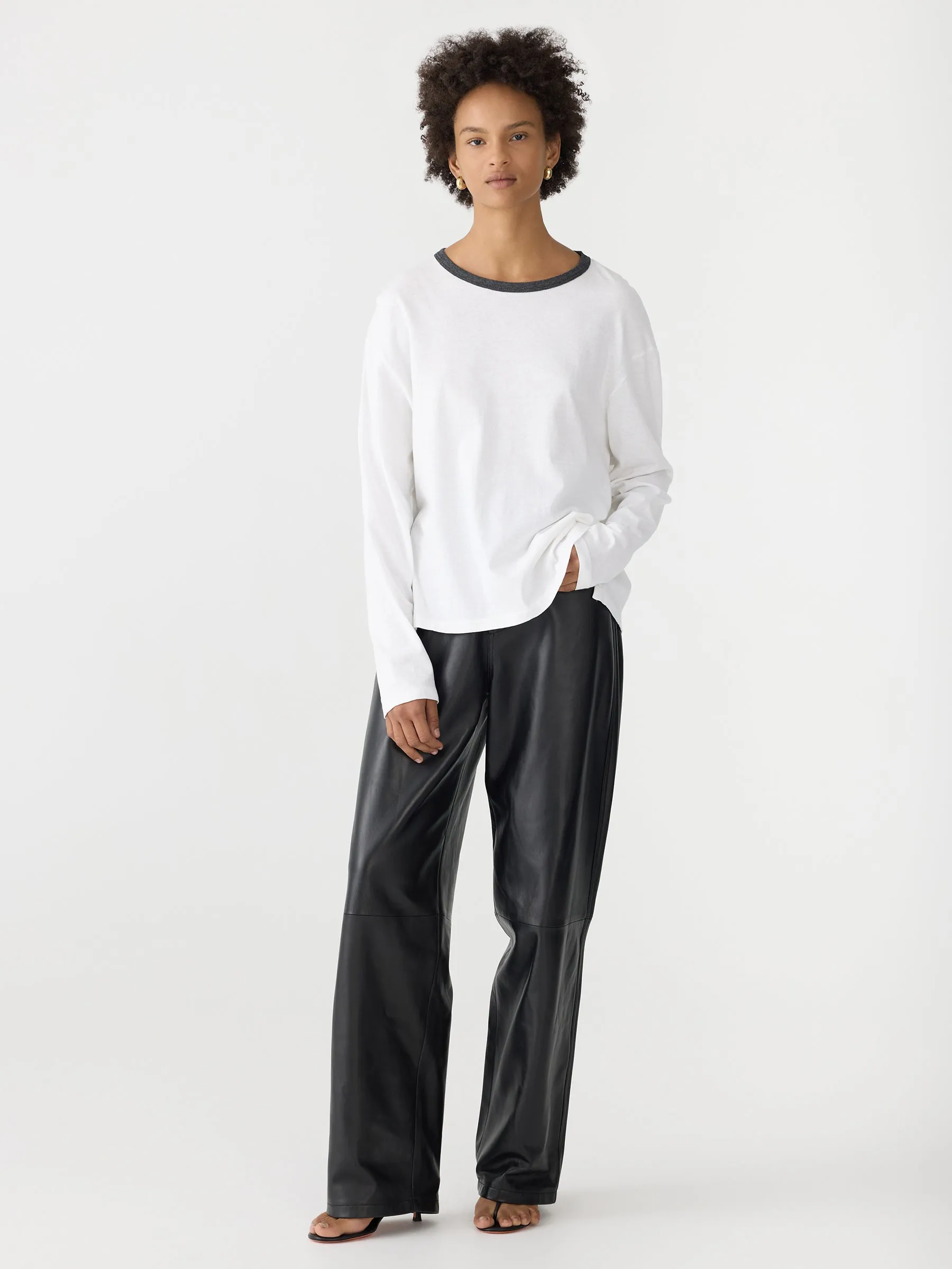 Boyfriend Heritage Long Sleeve T-Shirt sold by Bassike