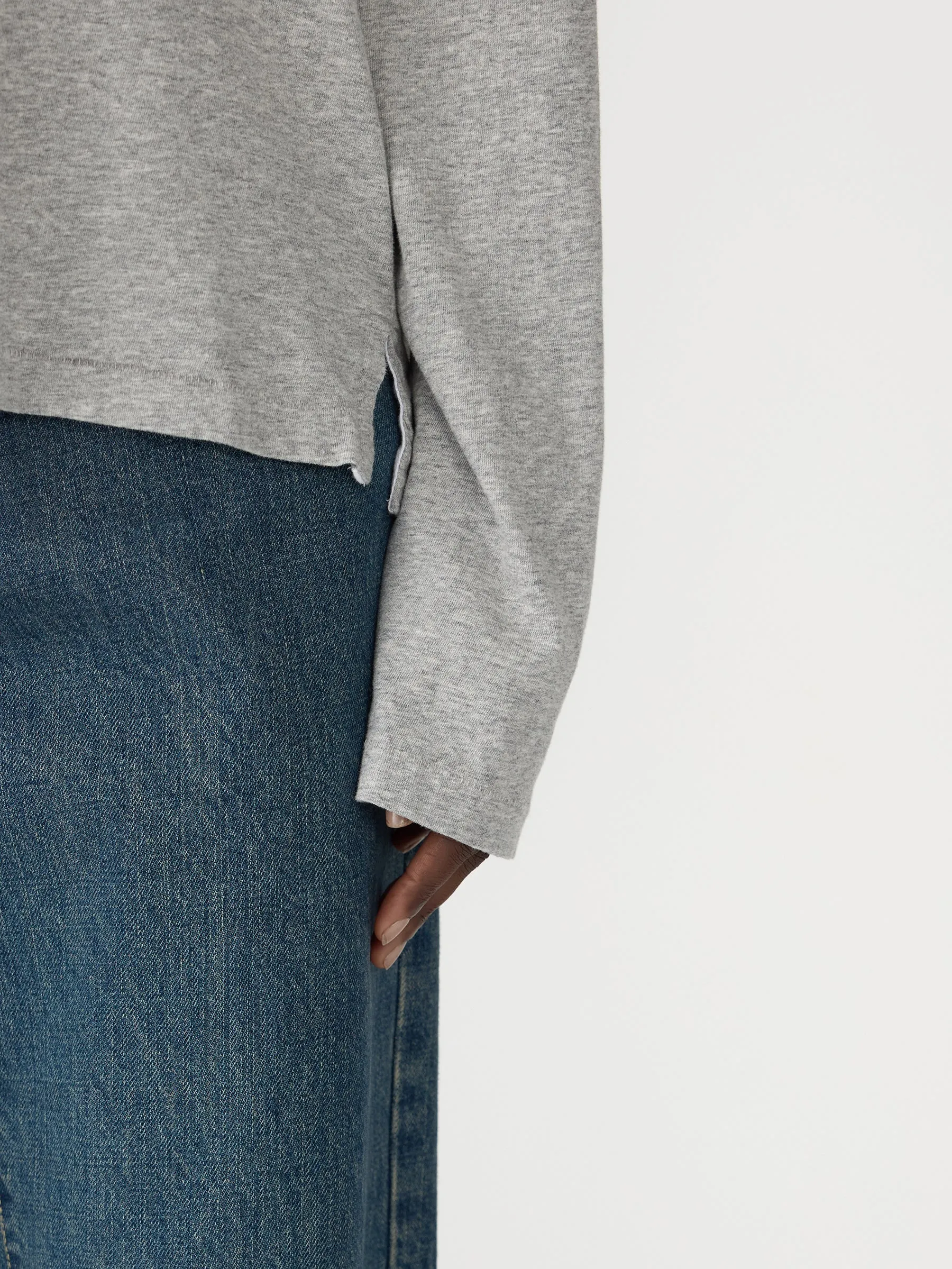 Boyfriend Heritage Long Sleeve T-Shirt sold by Bassike product image thumbnail 3