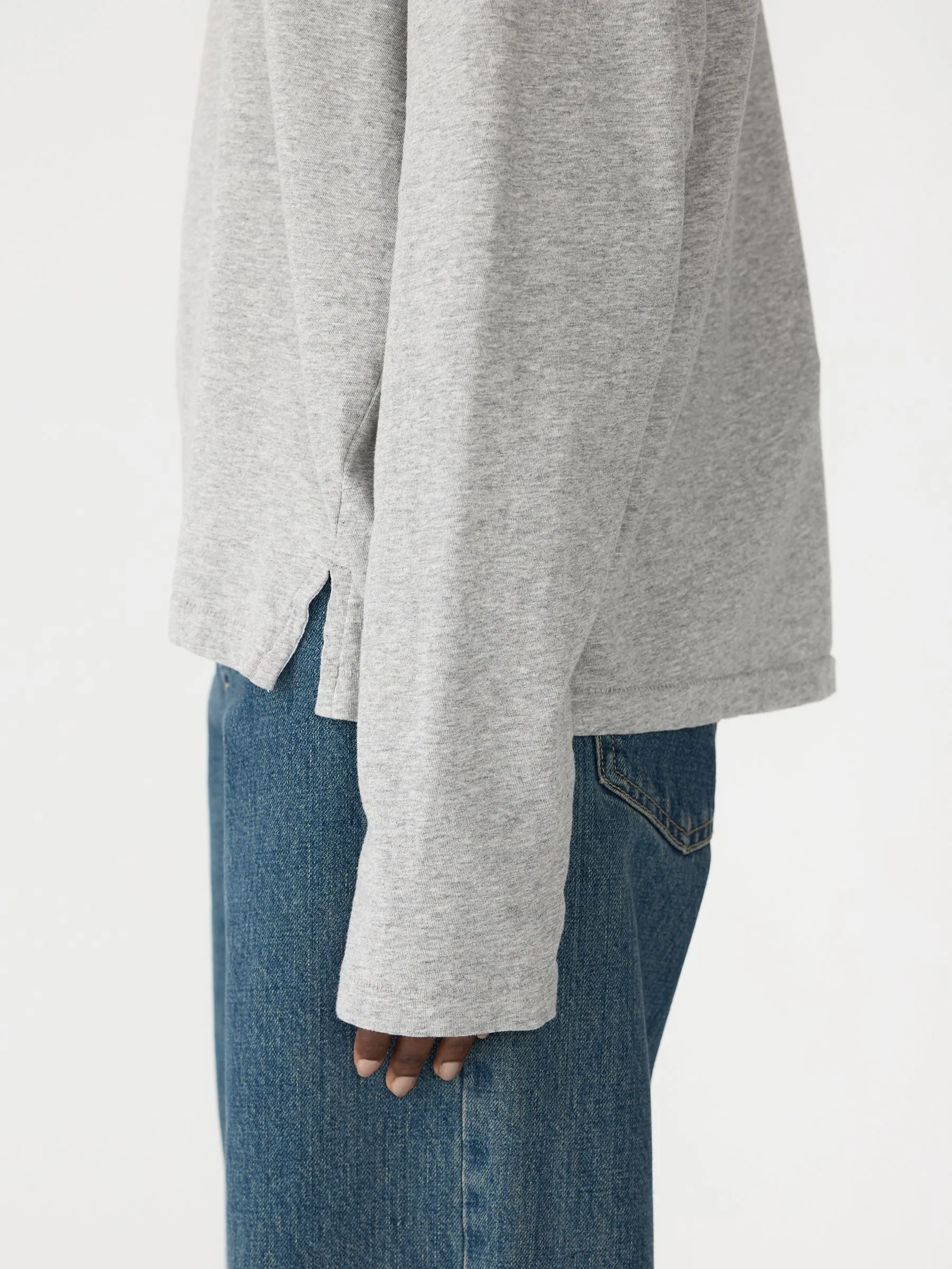 Boyfriend Heritage Long Sleeve T-Shirt sold by Bassike product image thumbnail 4