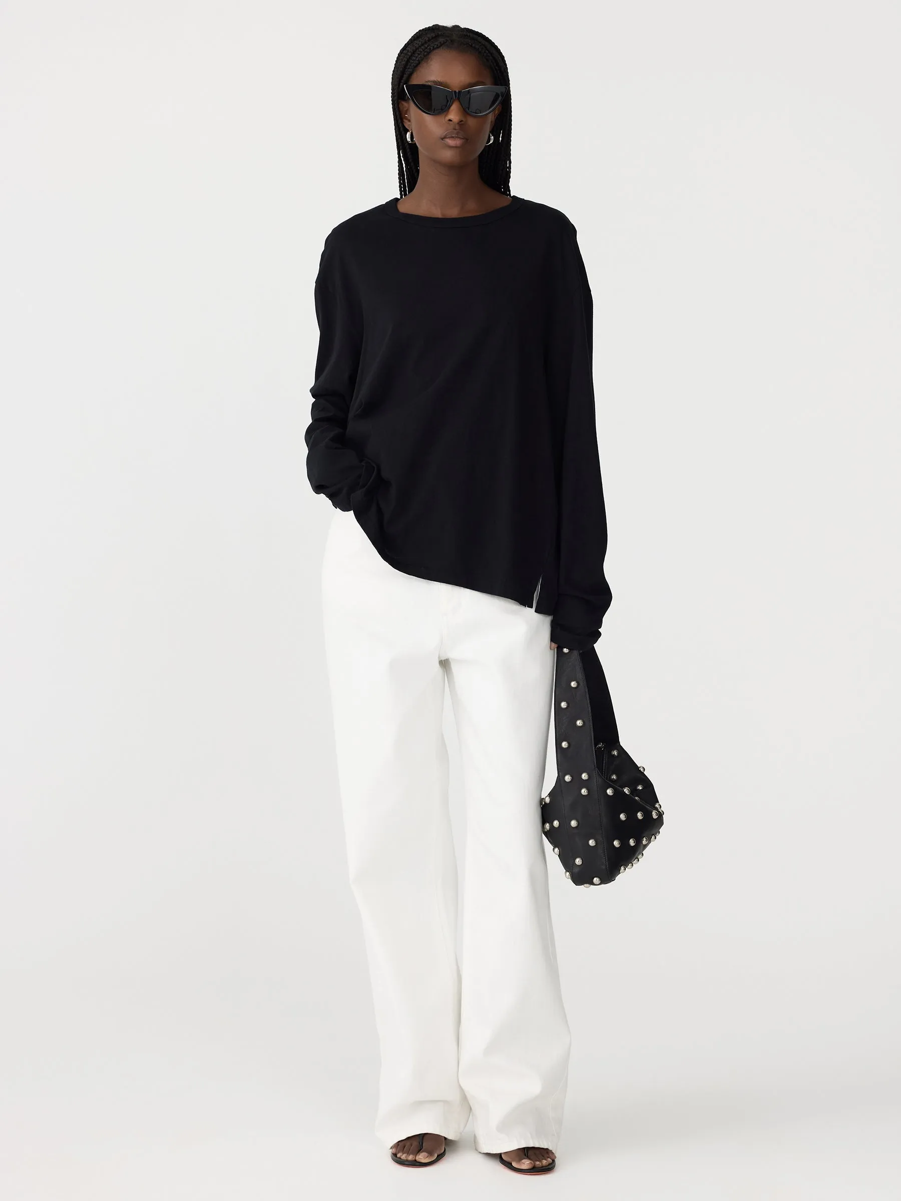 Boyfriend Heritage Long Sleeve T-Shirt sold by Bassike