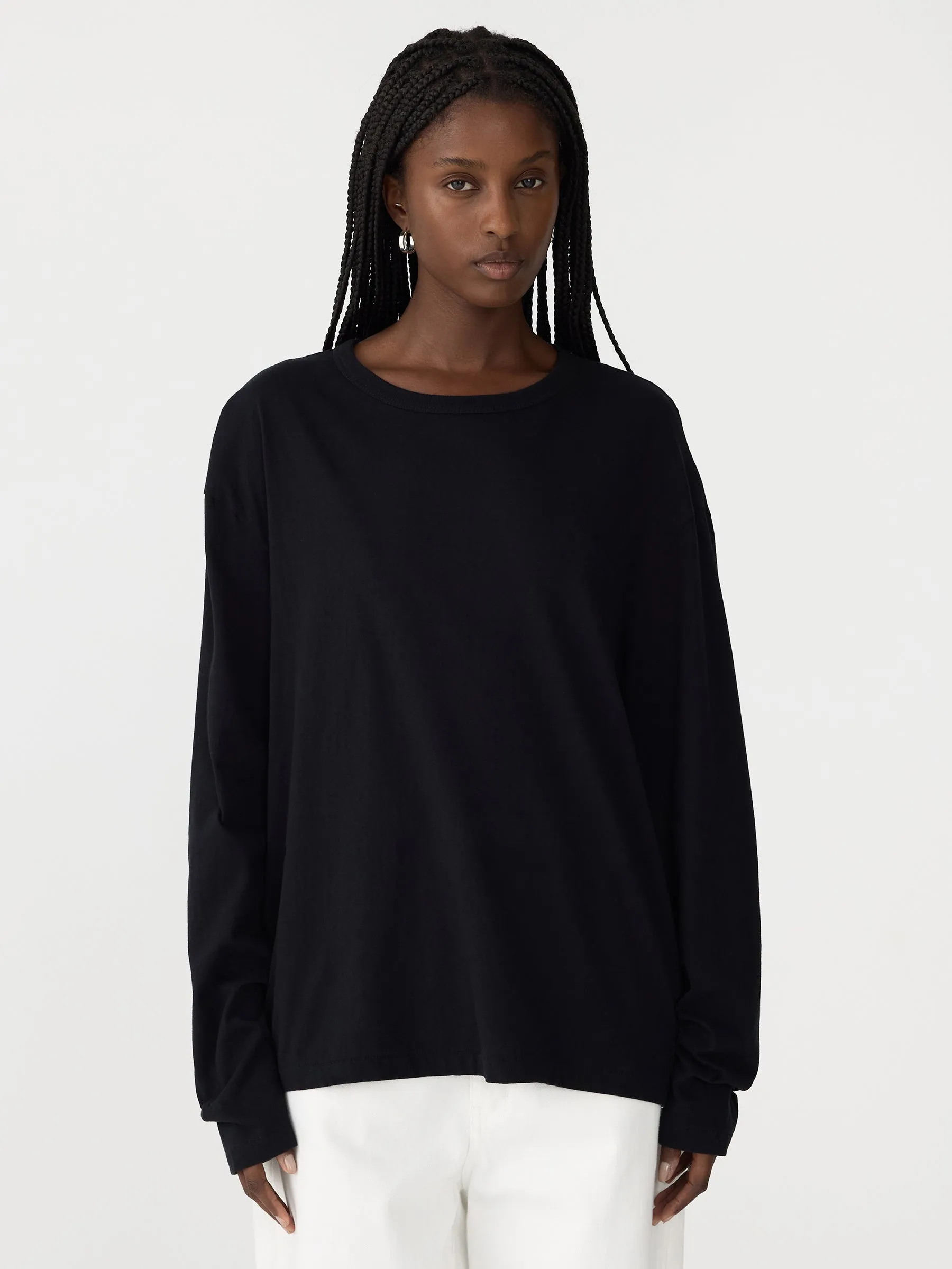 Boyfriend Heritage Long Sleeve T-Shirt sold by Bassike product image thumbnail 2