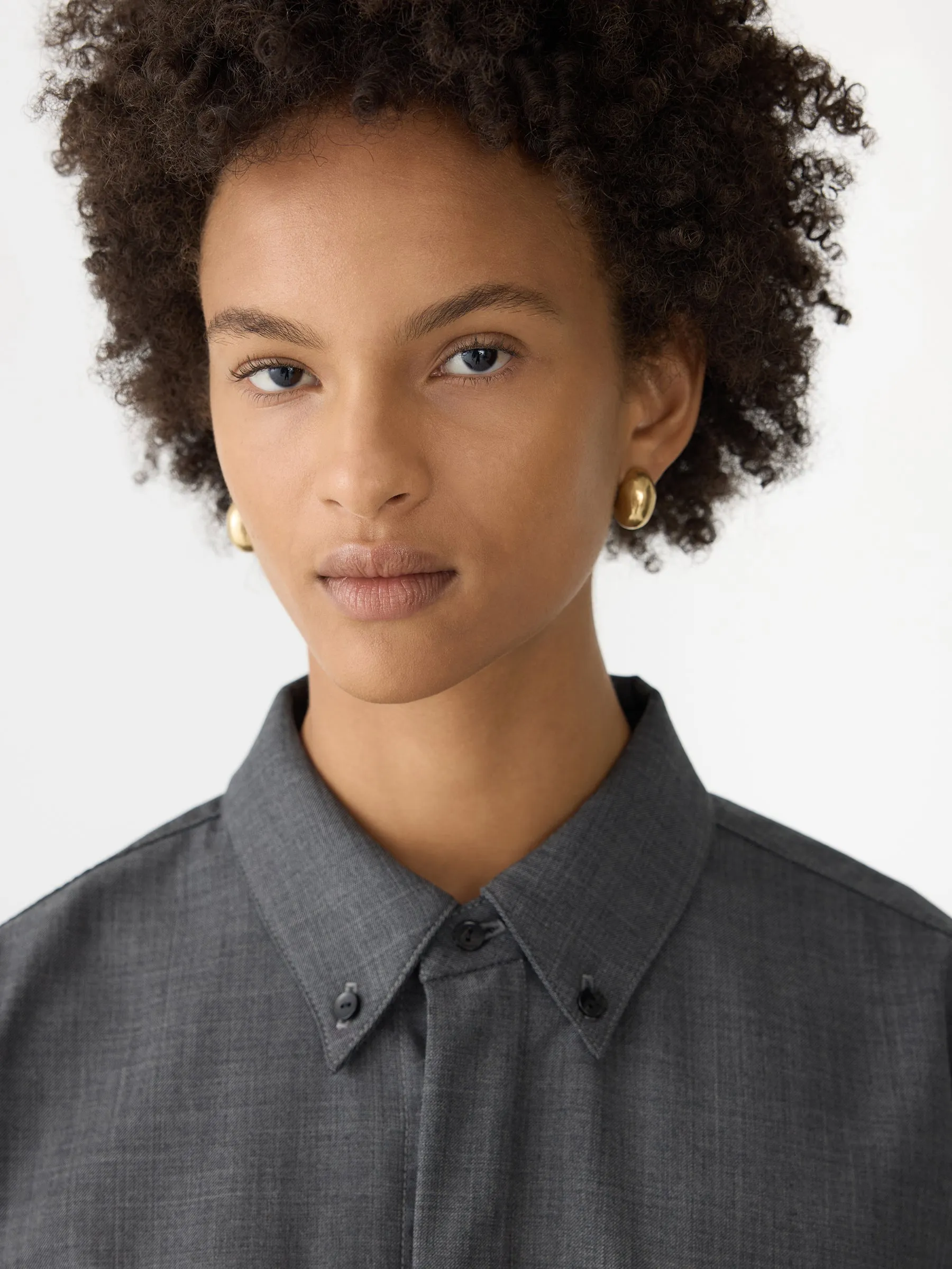 Wool Pocket Detail Shirt sold by Bassike product image thumbnail 3